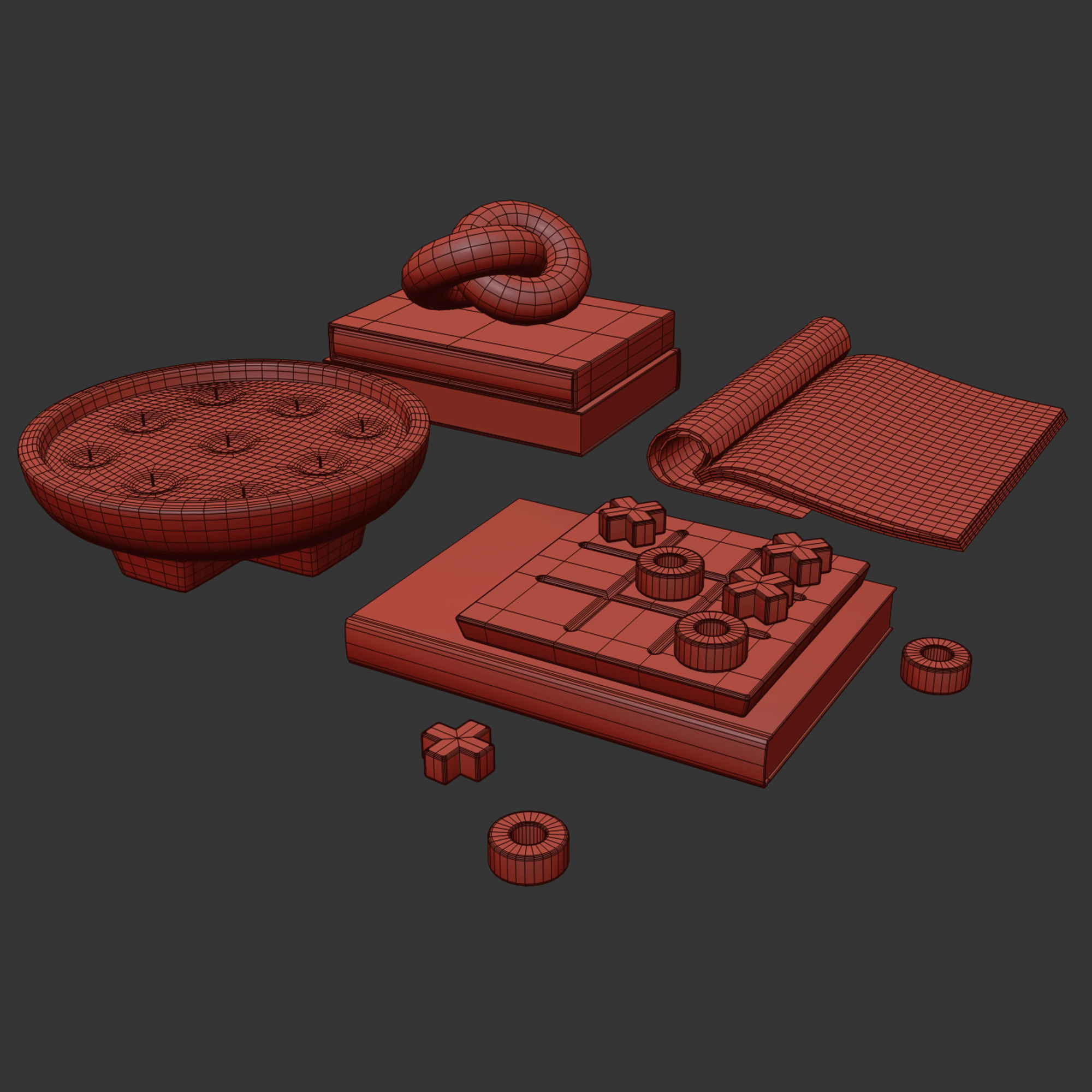 Coffee table decor 05 3D model_10