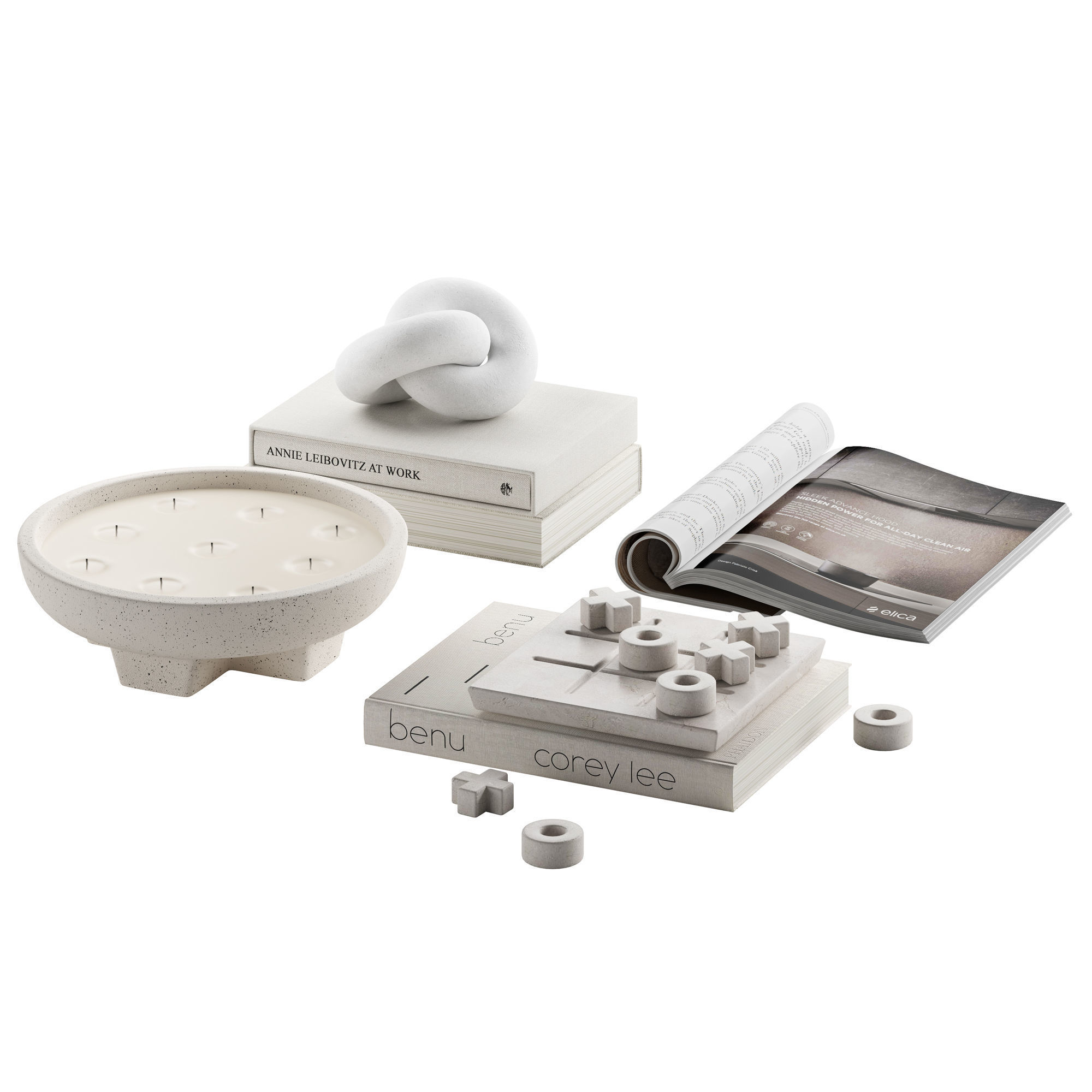 Coffee table decor 05 3D model_4