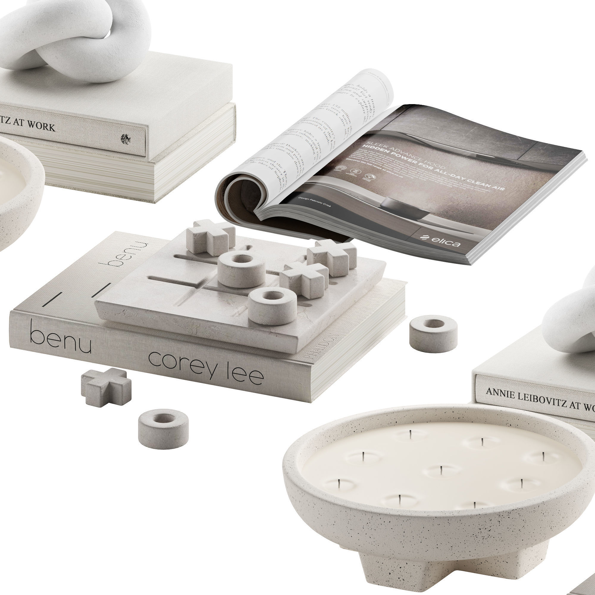 Coffee table decor 05 3D model_1