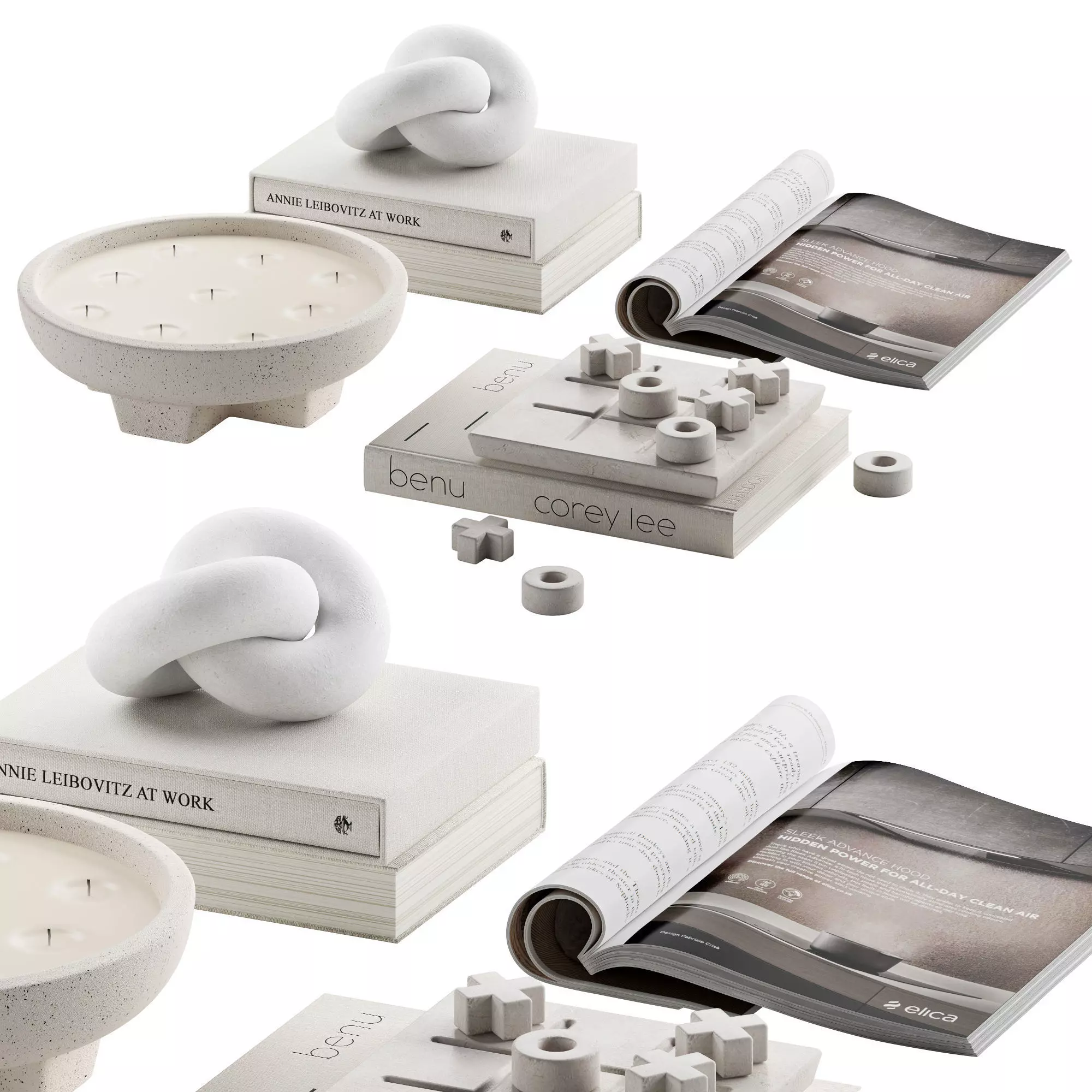 Coffee table decor 05 3D model_0