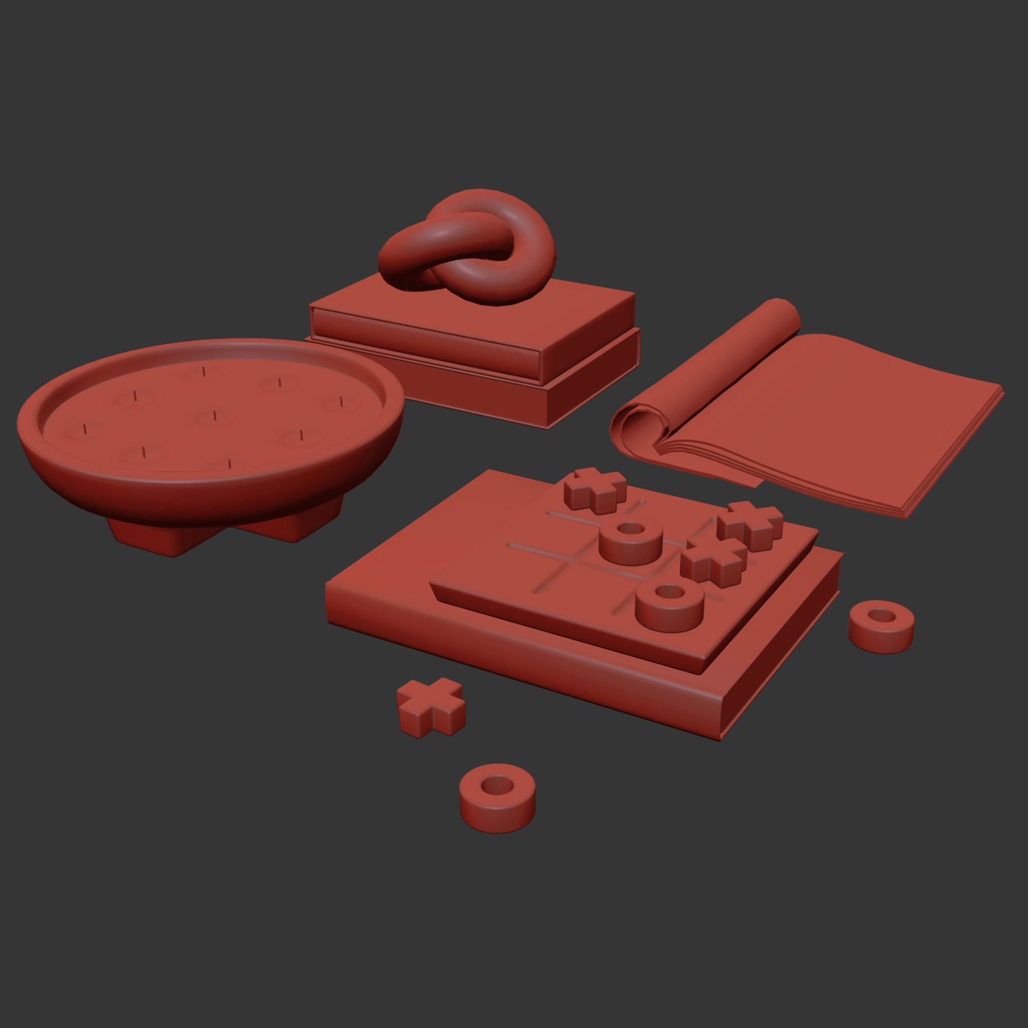 Coffee table decor 05 3D model_11