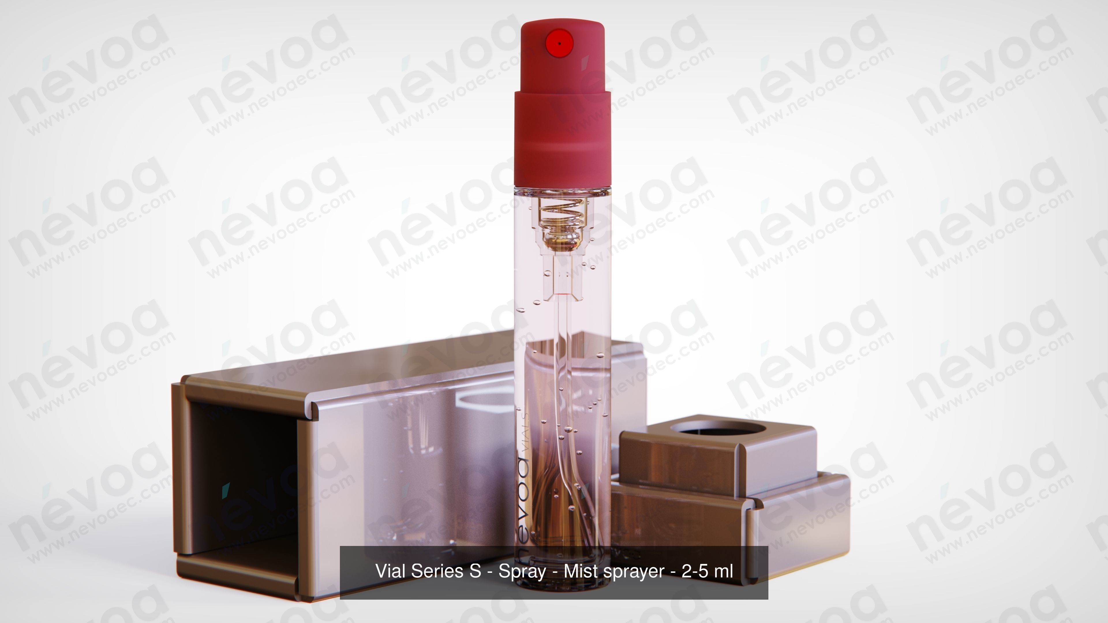 Vials Series S - Spray - Mist sprayer - 1-5 - 5 ml 3D Model Collection_3