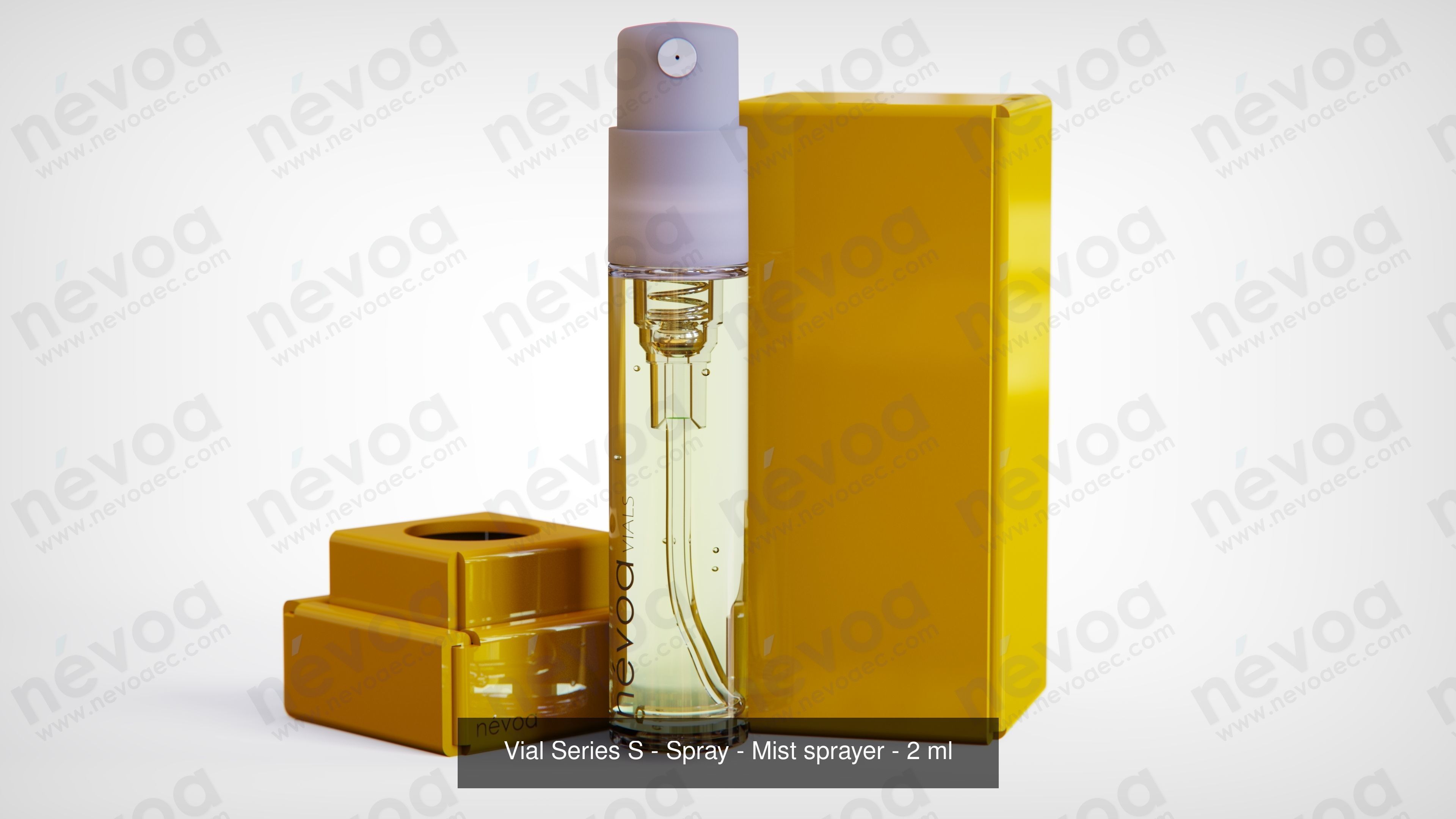 Vials Series S - Spray - Mist sprayer - 1-5 - 5 ml 3D Model Collection_2