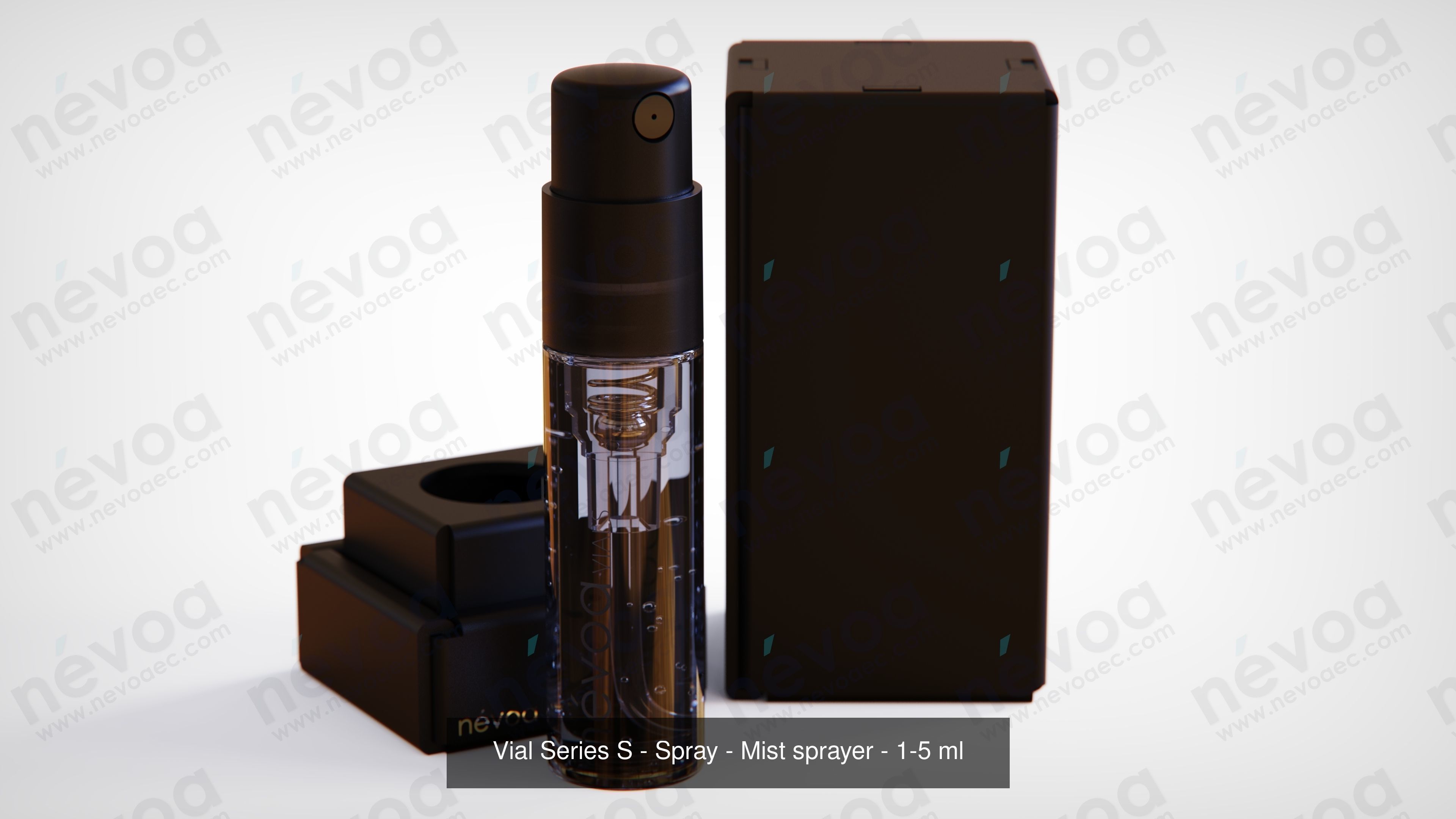 Vials Series S - Spray - Mist sprayer - 1-5 - 5 ml 3D Model Collection_1