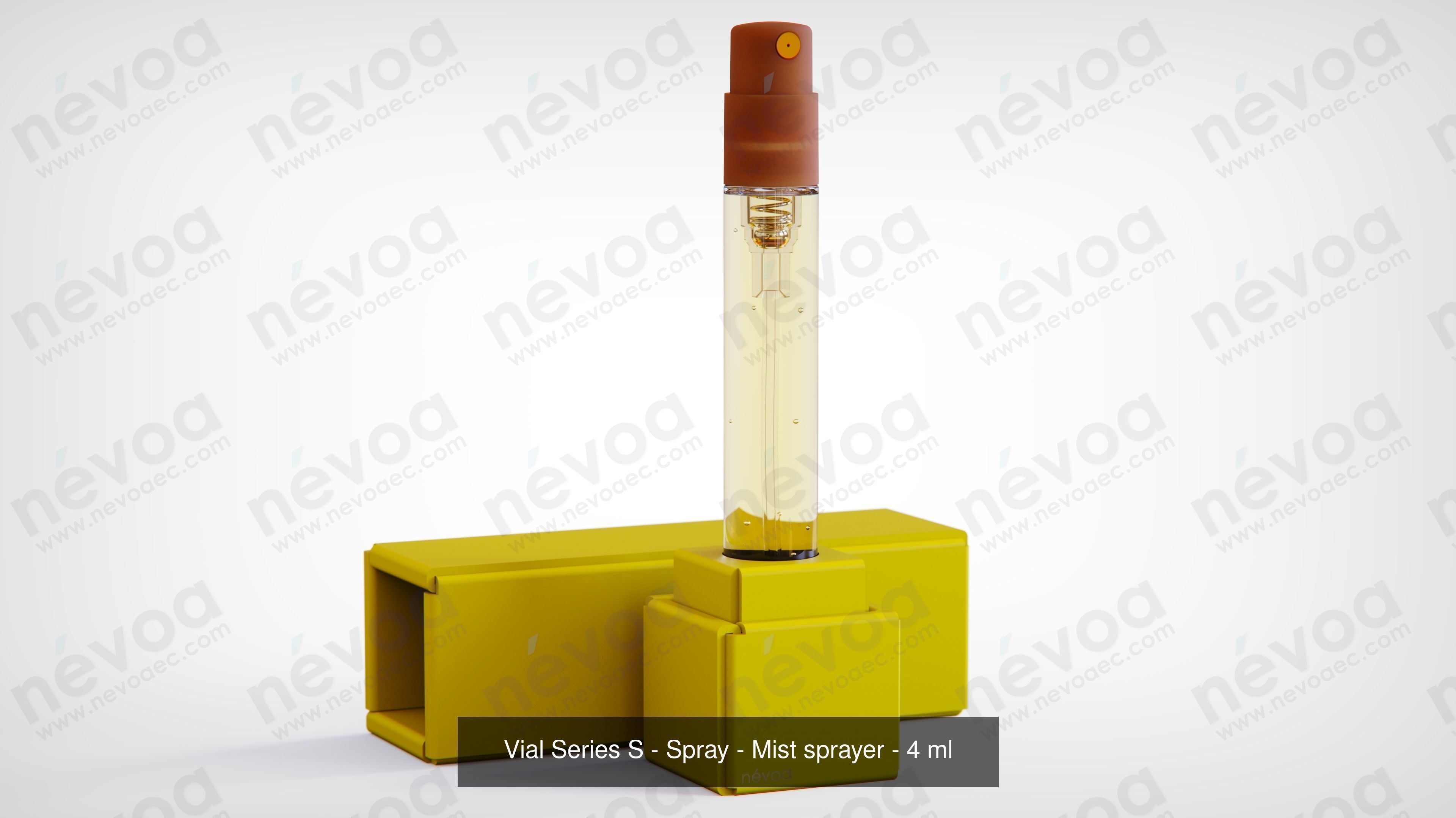 Vials Series S - Spray - Mist sprayer - 1-5 - 5 ml 3D Model Collection_6