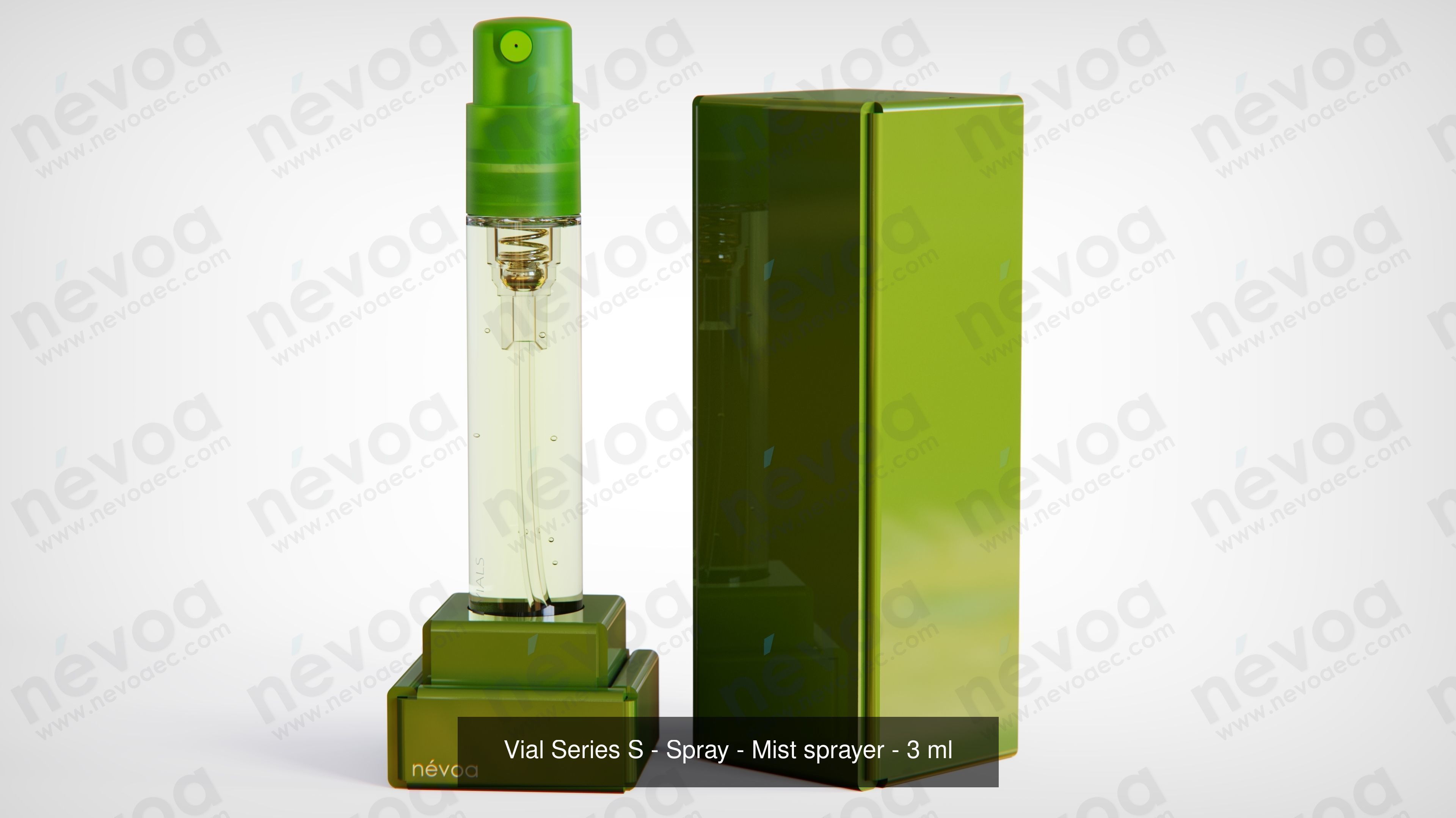 Vials Series S - Spray - Mist sprayer - 1-5 - 5 ml 3D Model Collection_4