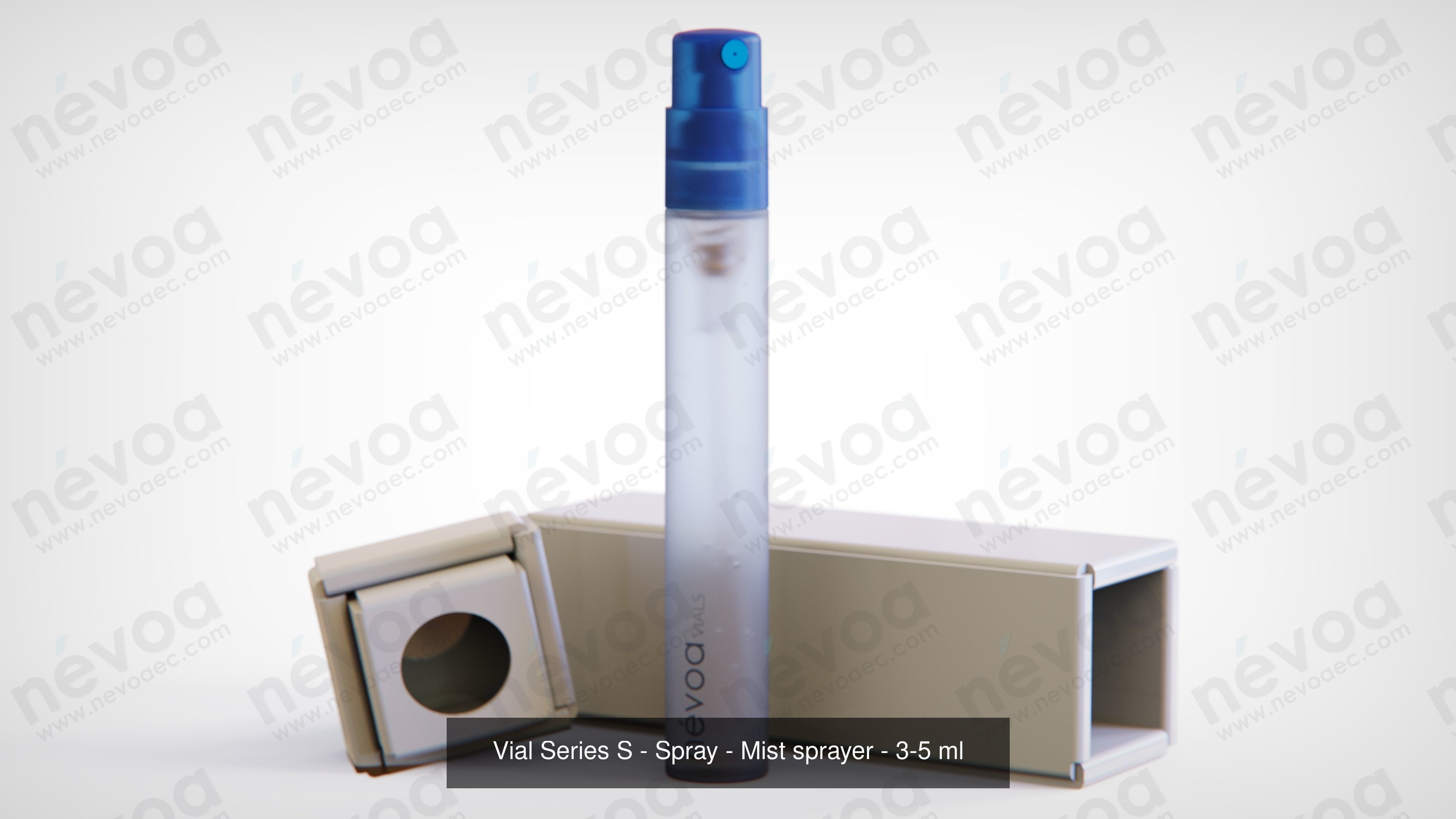 Vials Series S - Spray - Mist sprayer - 1-5 - 5 ml 3D Model Collection_5