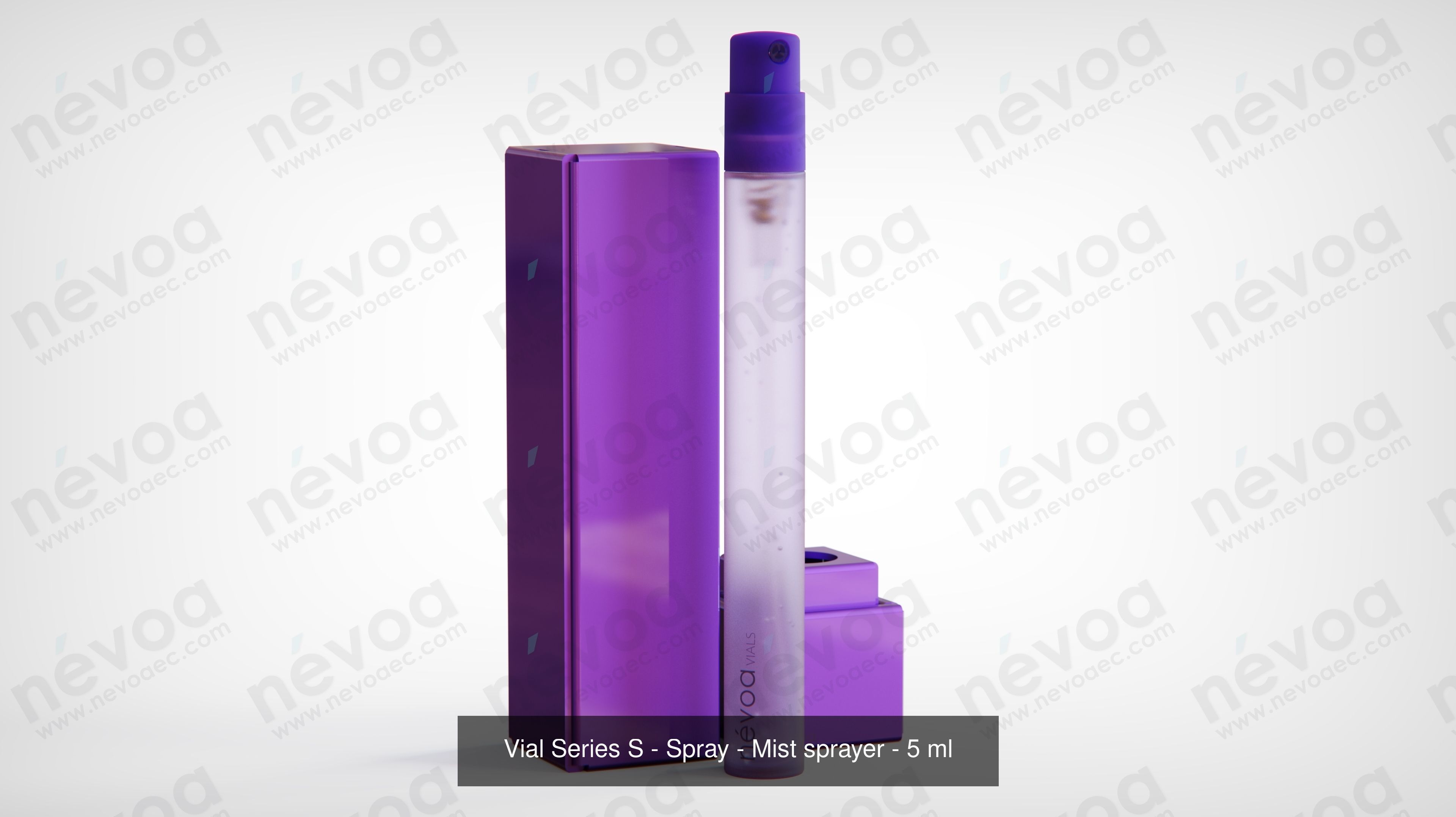 Vials Series S - Spray - Mist sprayer - 1-5 - 5 ml 3D Model Collection_7