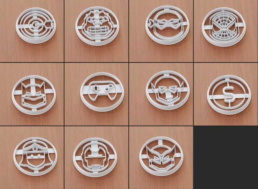   stl super hero Cookie Cutter 3D print model_0