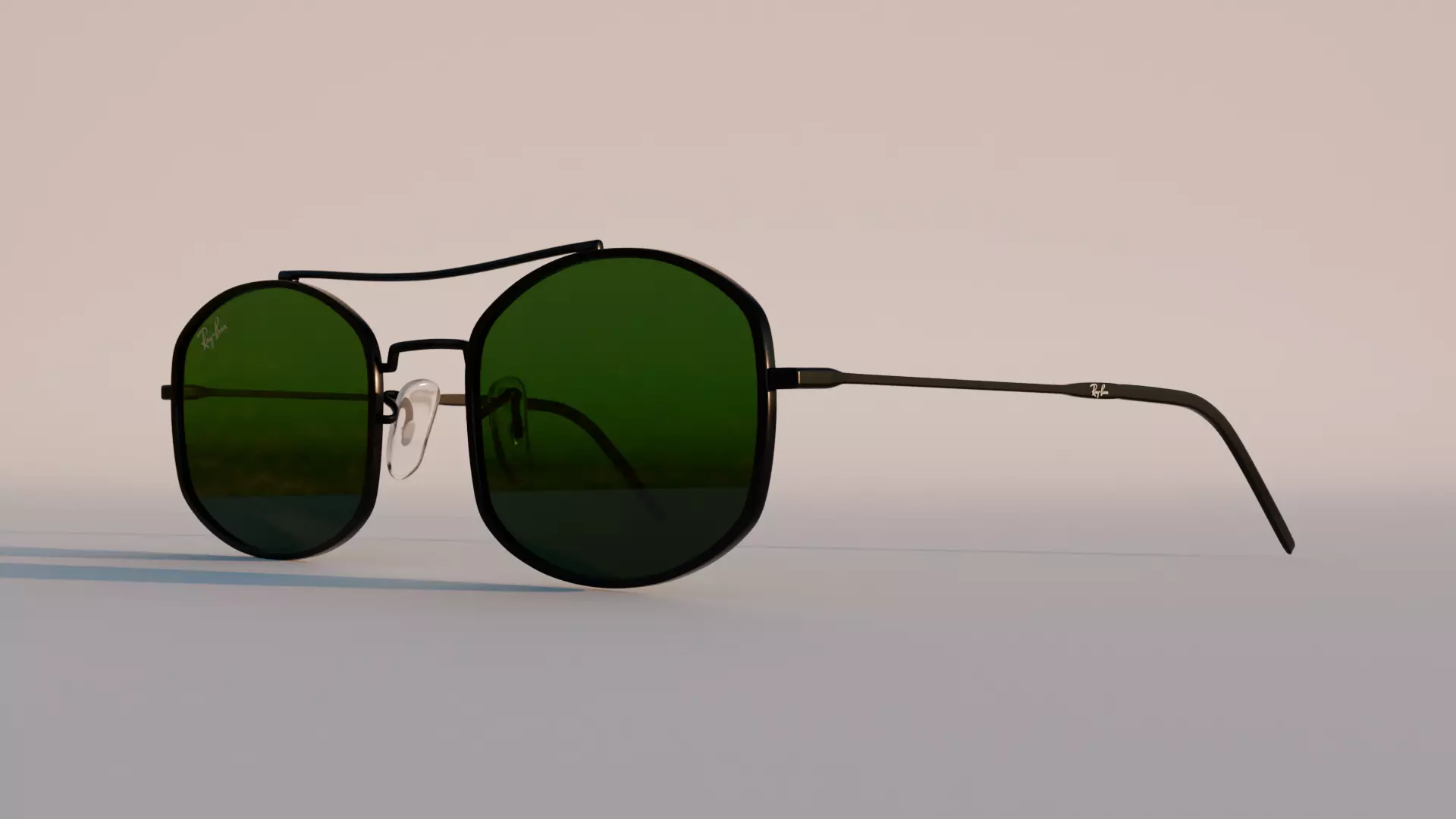 Ray-Ban RB3719 Sunglasses NEW Collection 2024 Low-poly 3D model_0