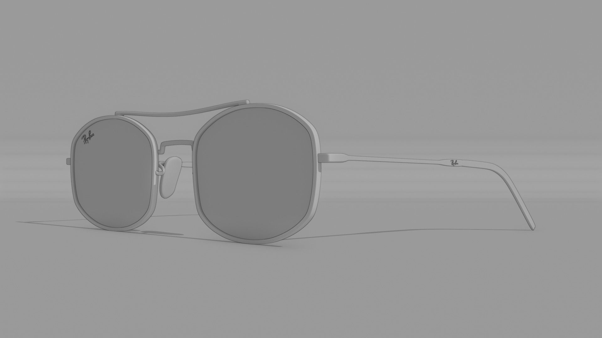 Ray-Ban RB3719 Sunglasses NEW Collection 2024 Low-poly 3D model_12