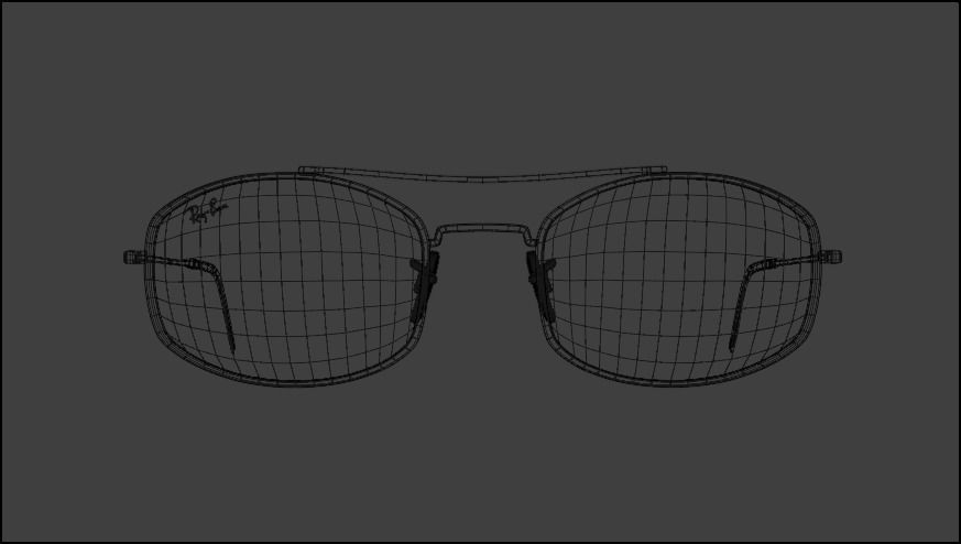 Ray-Ban RB3719 Sunglasses NEW Collection 2024 Low-poly 3D model_11