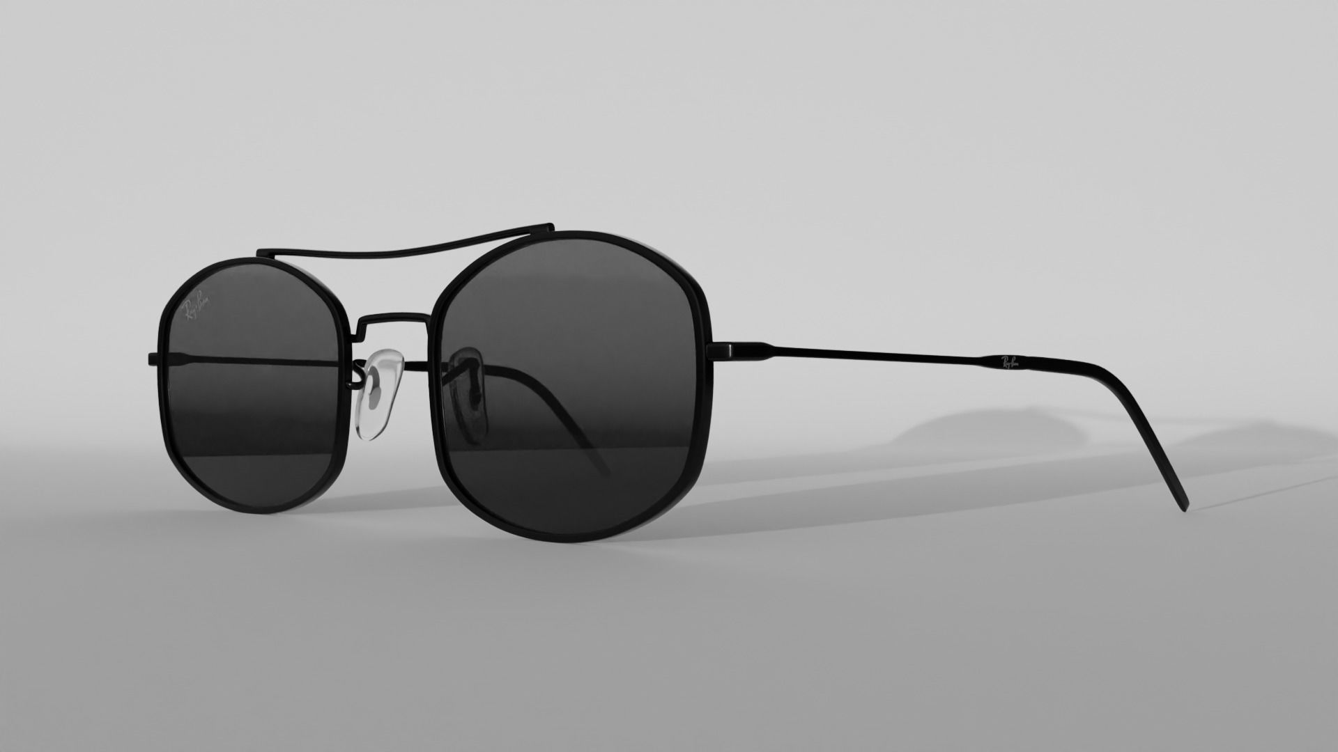 Ray-Ban RB3719 Sunglasses NEW Collection 2024 Low-poly 3D model_2