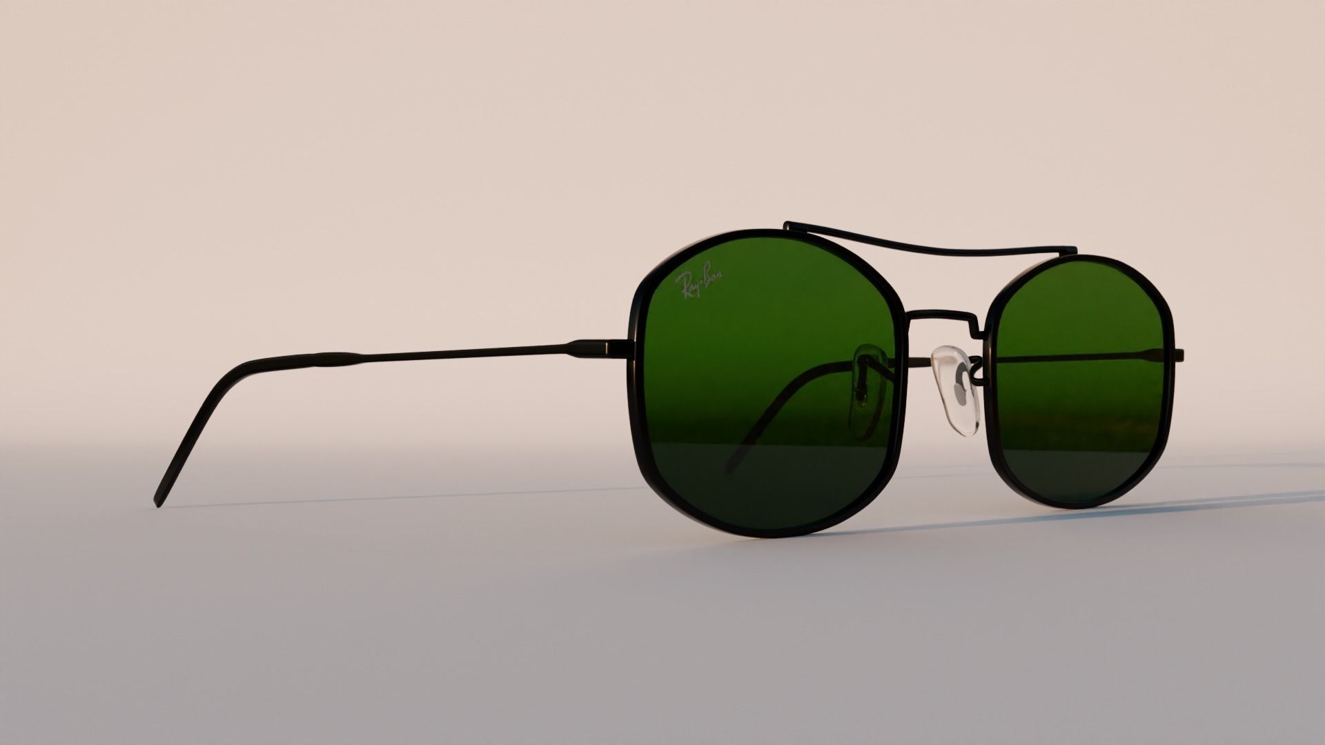 Ray-Ban RB3719 Sunglasses NEW Collection 2024 Low-poly 3D model_8