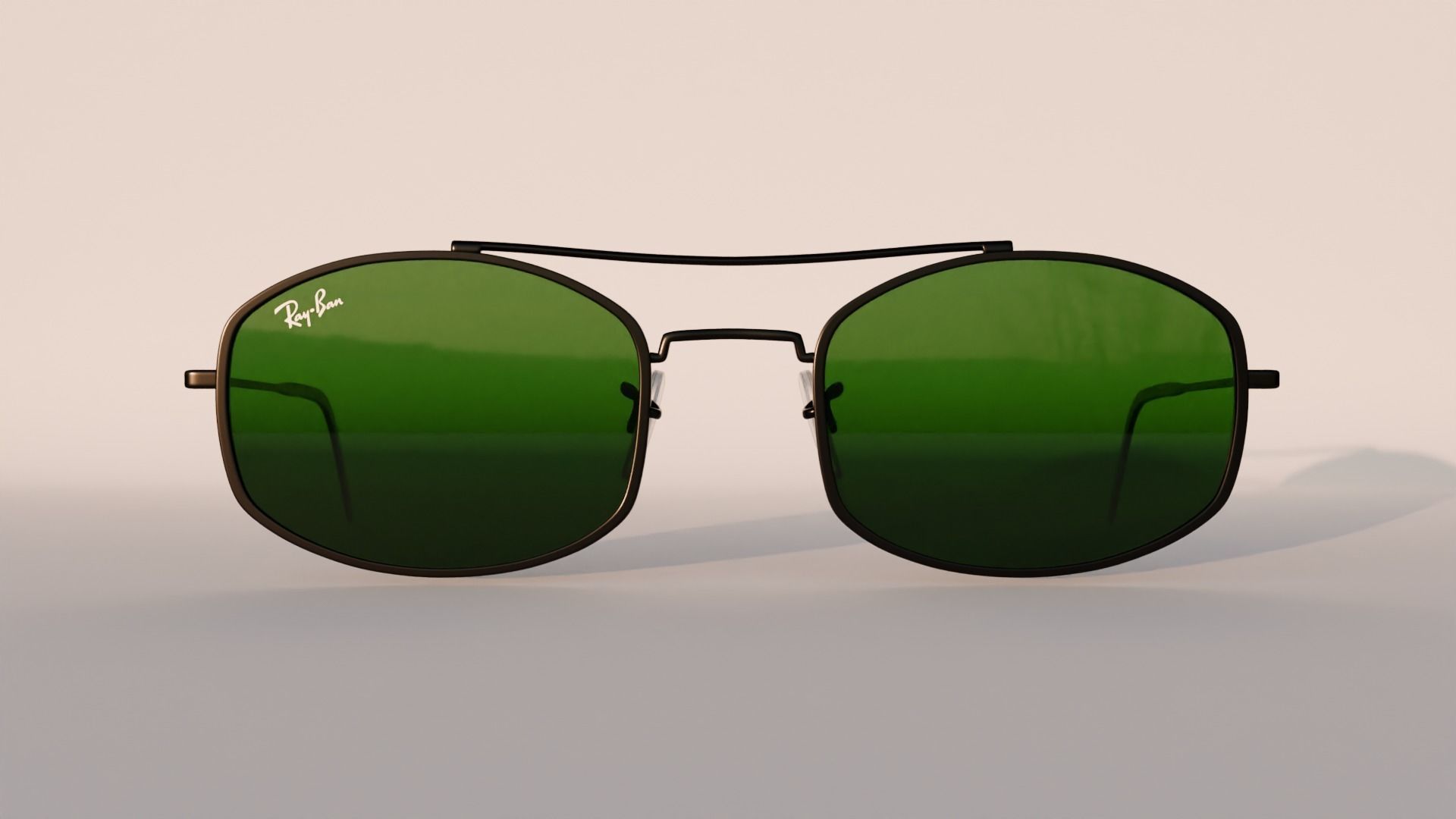 Ray-Ban RB3719 Sunglasses NEW Collection 2024 Low-poly 3D model_1