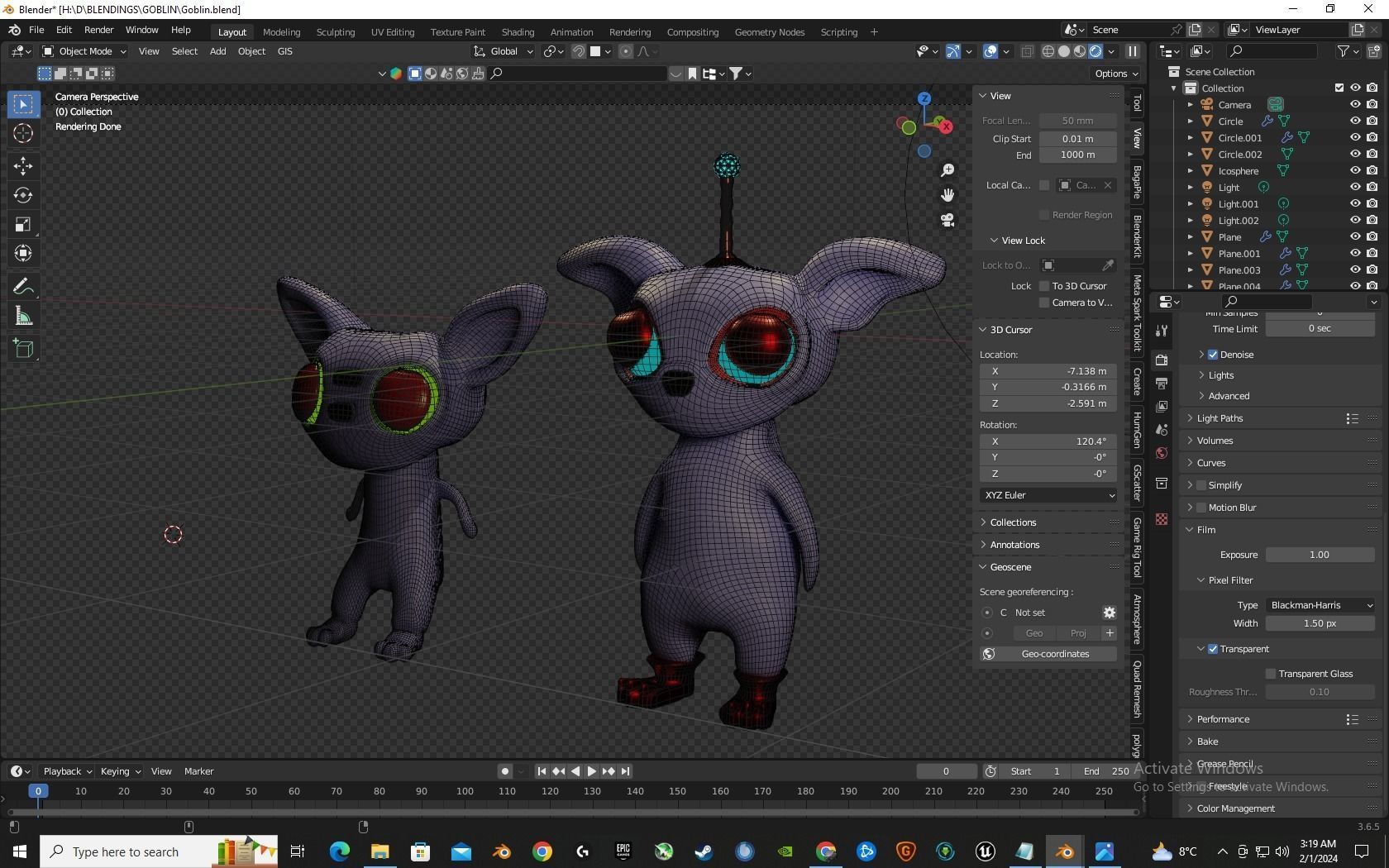 Goblin stylized  3D model_4