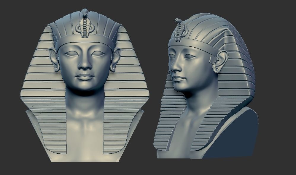 Ancient Egyptian pharaoh multi heads crowns 3d printable model 3D print model_8