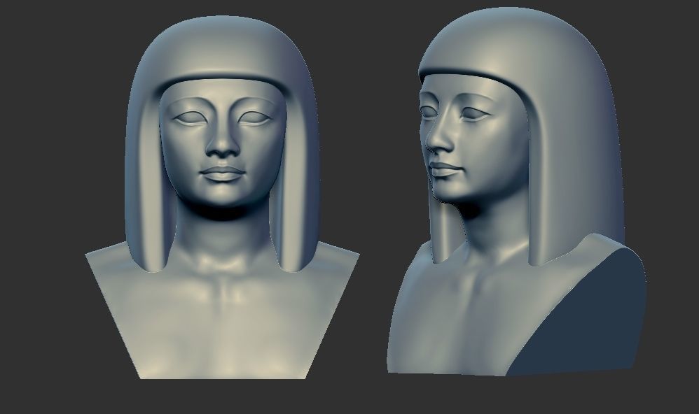 Ancient Egyptian pharaoh multi heads crowns 3d printable model 3D print model_1