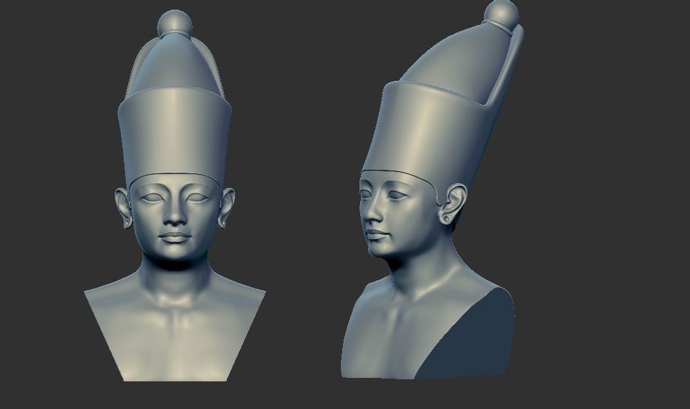 Ancient Egyptian pharaoh multi heads crowns 3d printable model 3D print model_4