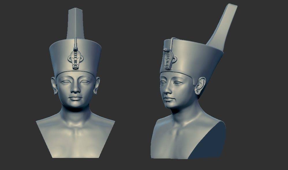 Ancient Egyptian pharaoh multi heads crowns 3d printable model 3D print model_7