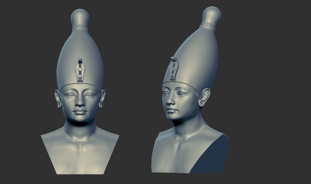 Ancient Egyptian pharaoh multi heads crowns 3d printable model 3D print model_9