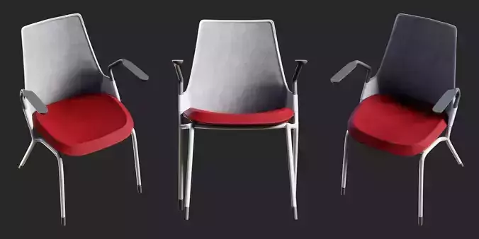 Sayl Side Chair Leg Base - PBR - HQ