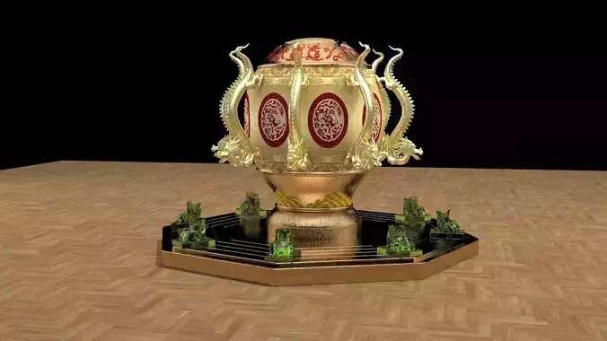 Chinese gold bronze burner  