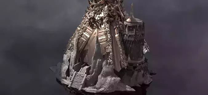 Sobek Watchers pyramid 3D model