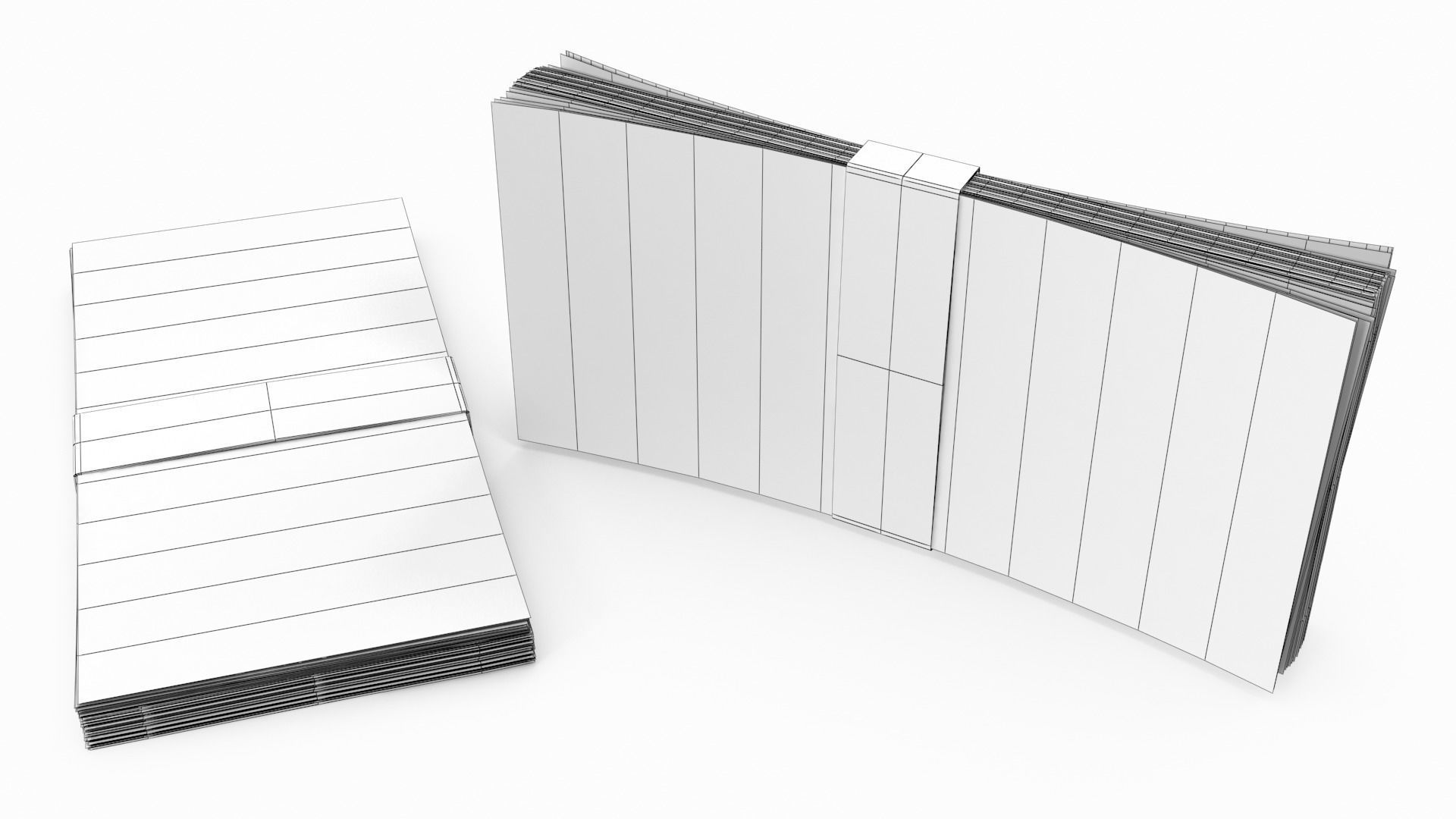 Pile of Japanese yen banknote bill stacks 3D model_8