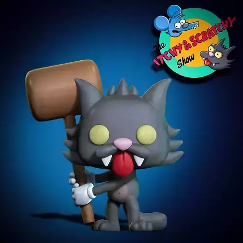 Tom y Daly Los simpsons Funko itchi y scratchy