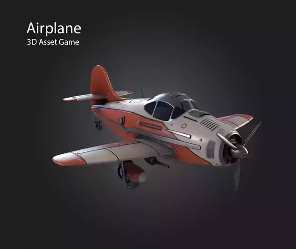 Airplane Low-poly 3D model