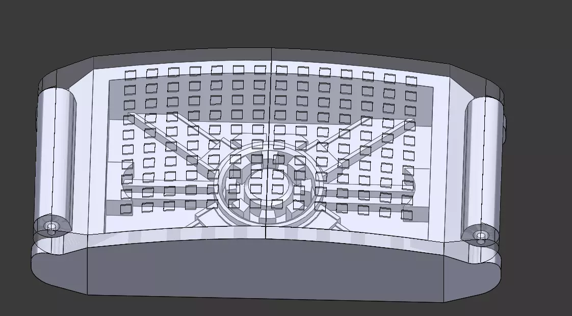 Iron Man Repulsor Gauntlet Watch Face 3D print model_0