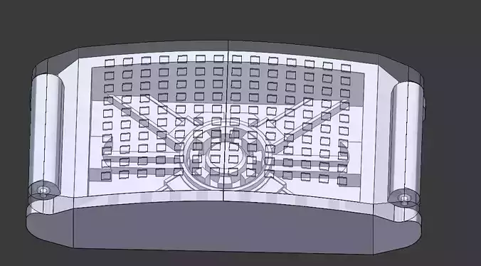 Iron Man Repulsor Gauntlet Watch Face 3D print model