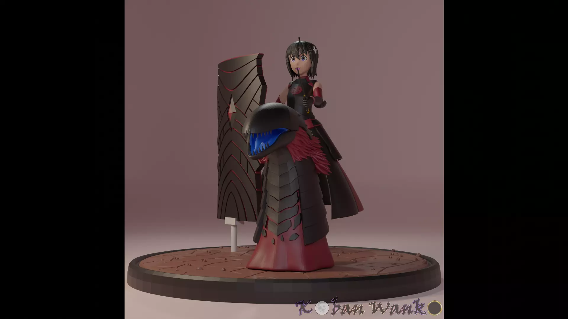 Bofuri Kaede and Atrocity models for 3D Printing 3D print model