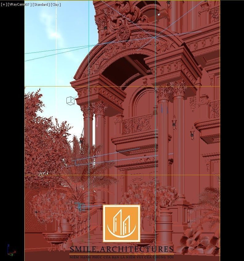 HOUSE CLASSIC Low-poly 3D model_2