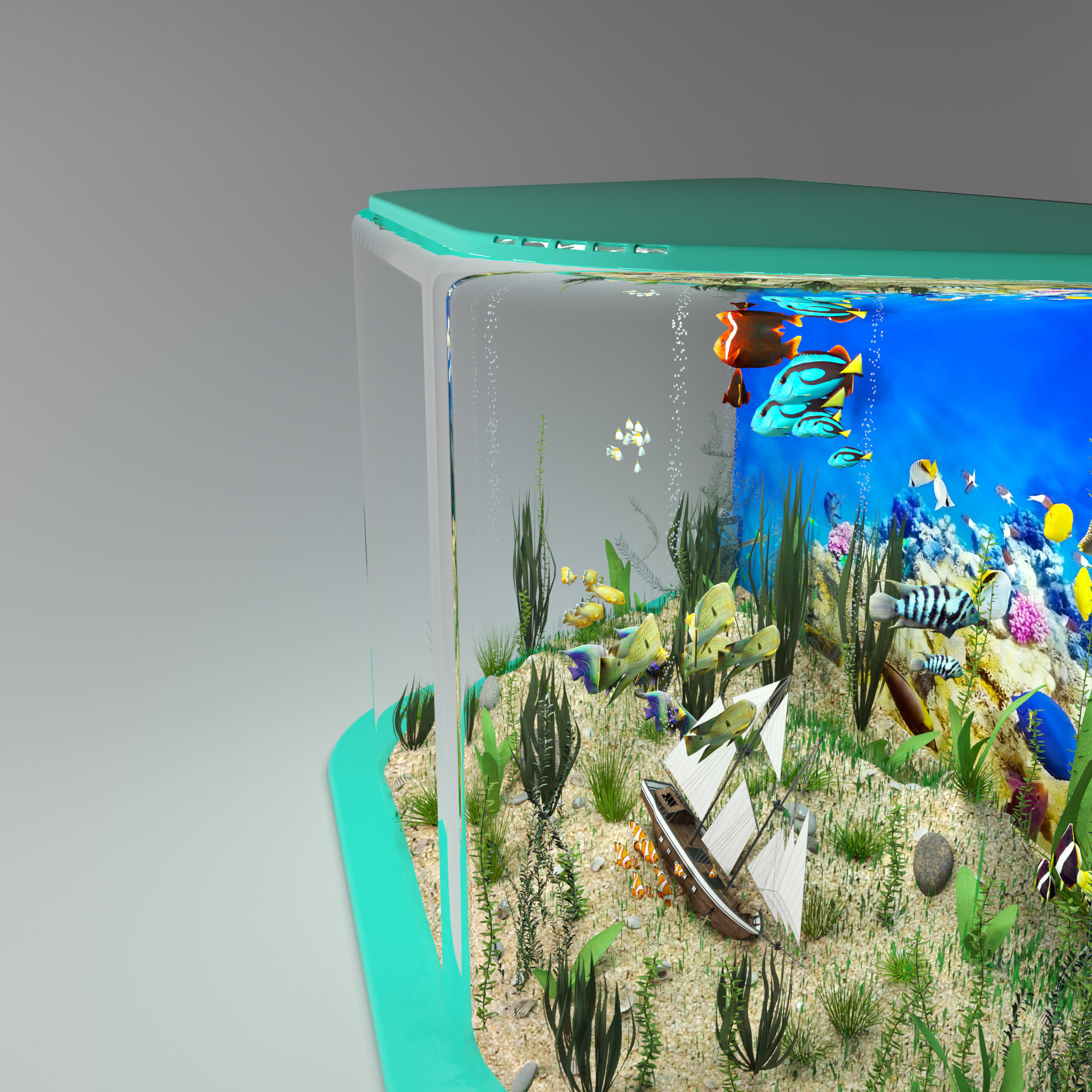 Aquarium 3D model_3