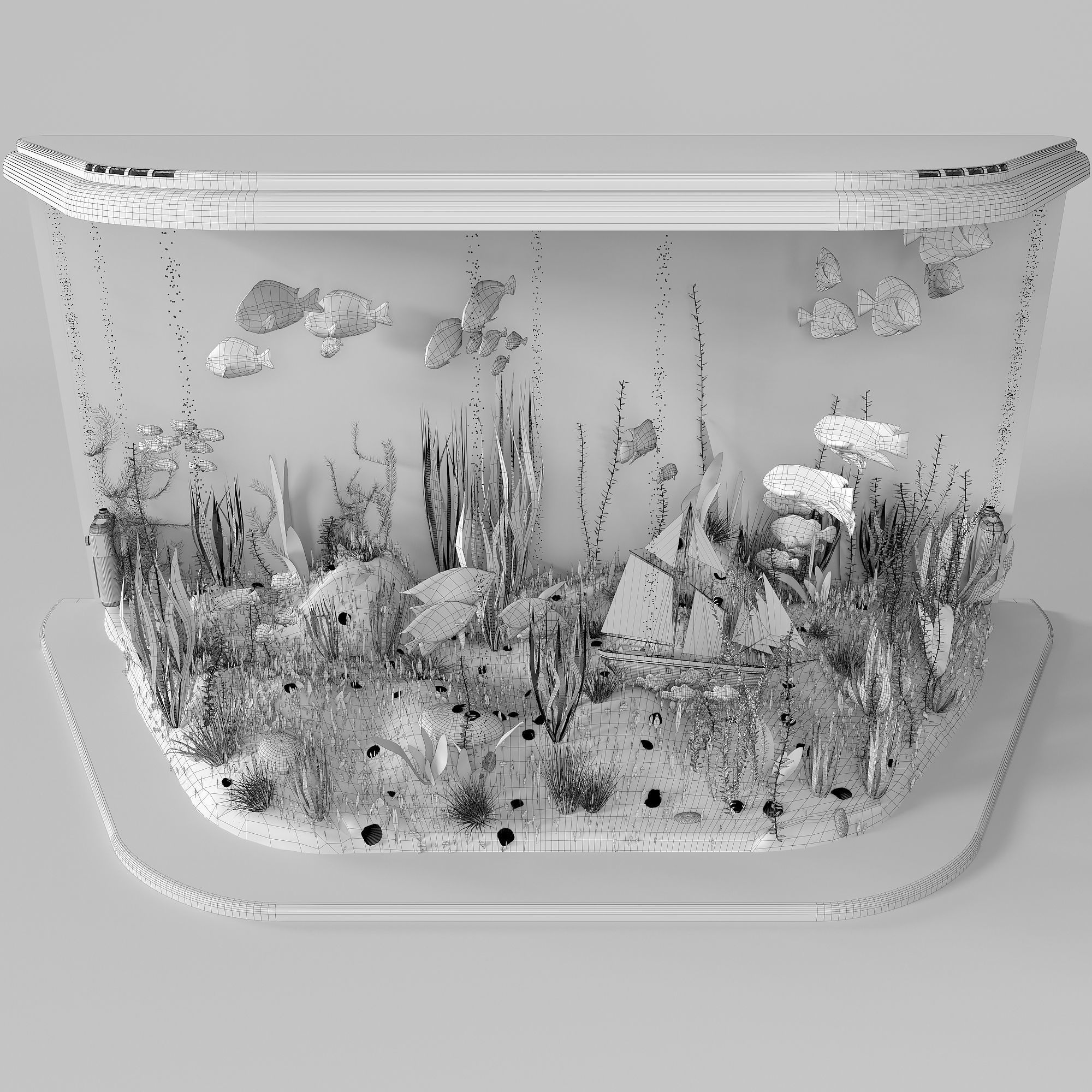Aquarium 3D model_7