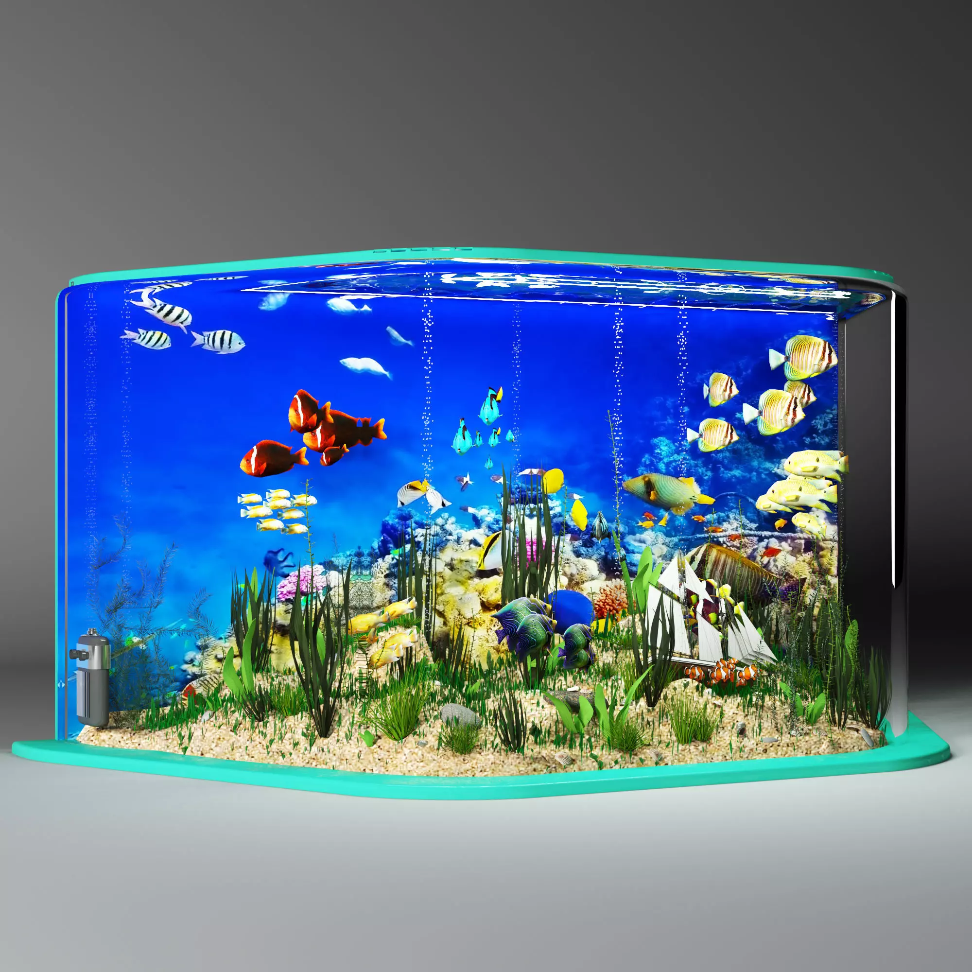 Aquarium 3D model_0