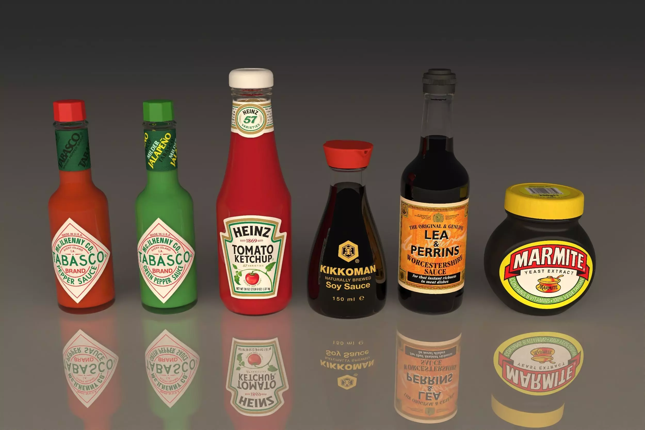 Sauce In Glass Bottle 3D Model 3D model_0