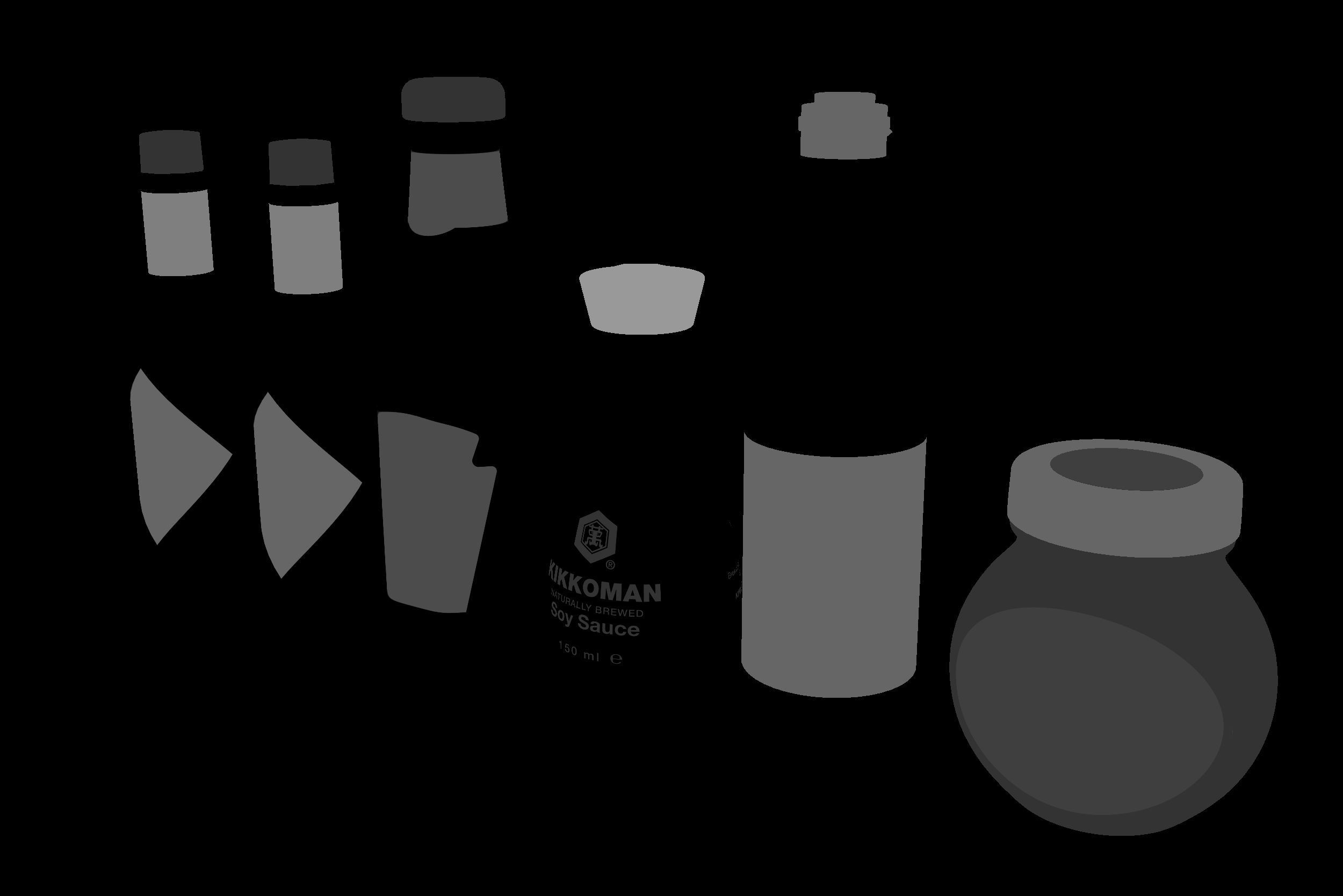 Sauce In Glass Bottle 3D Model 3D model_8