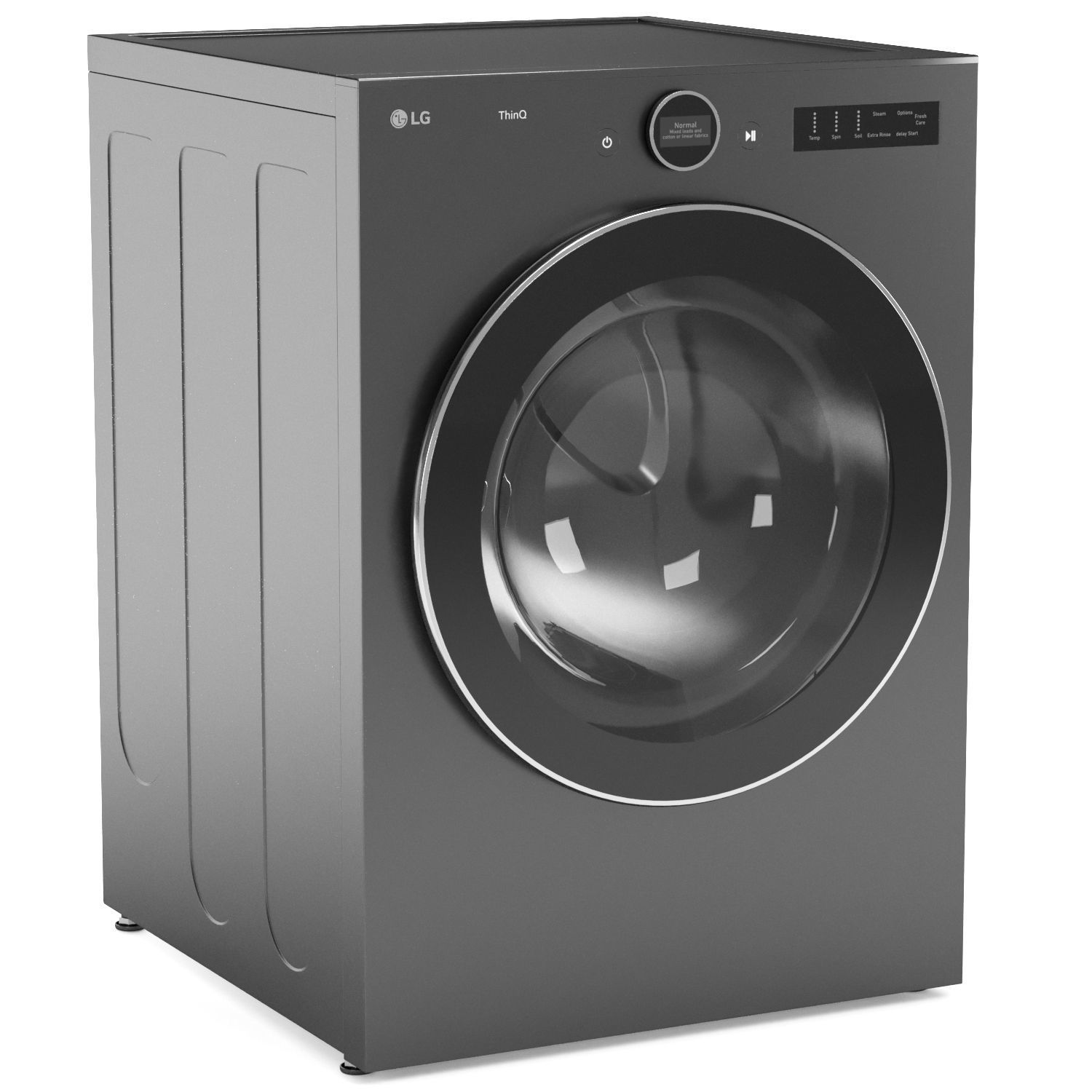 LG dryer machine DLEX6700B 3D model_1