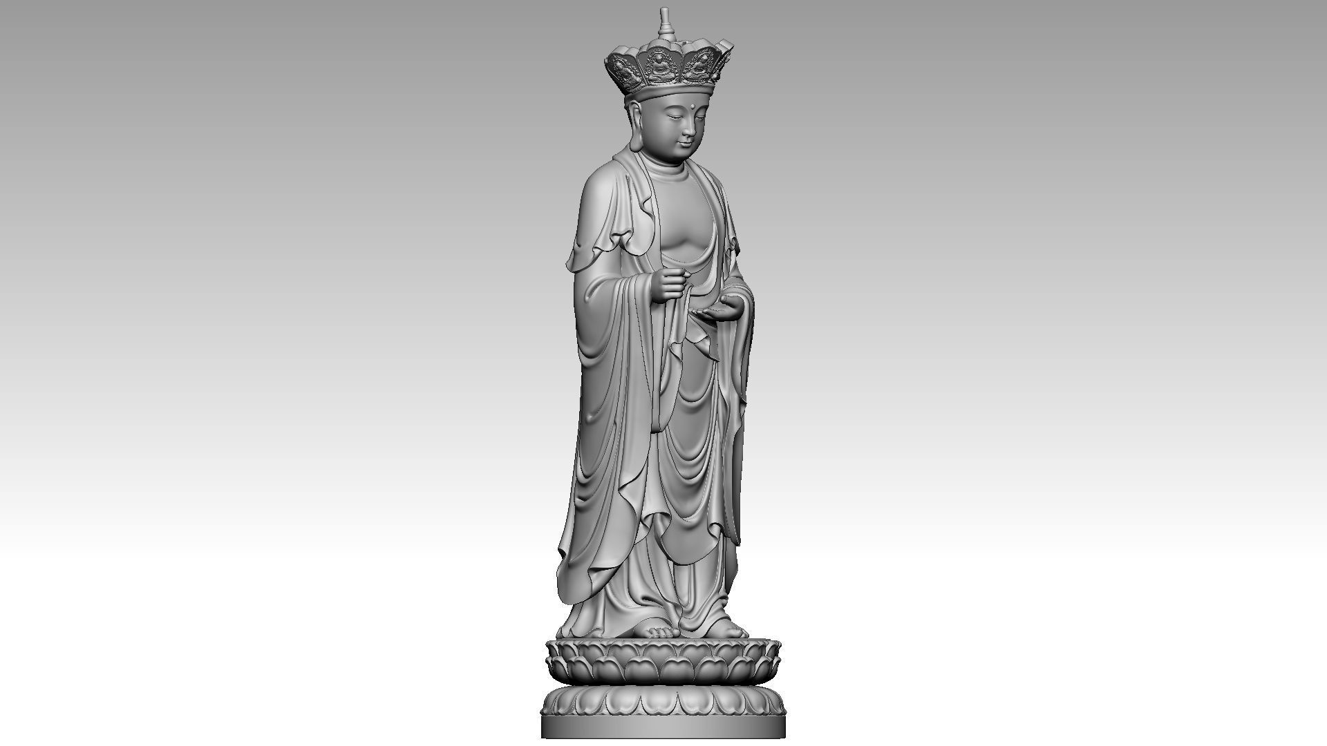Buddha Sangha  3D print model_7
