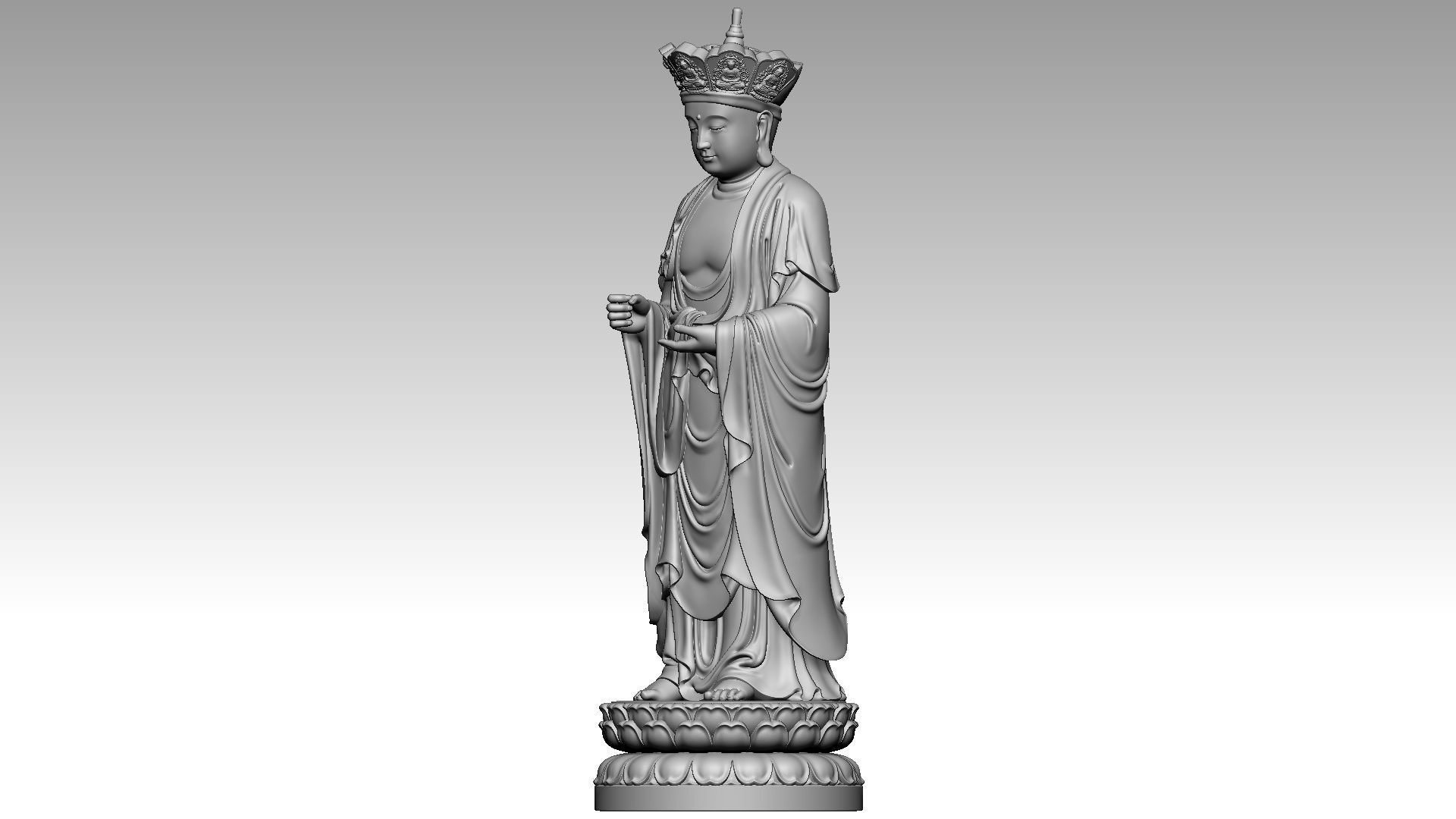 Buddha Sangha  3D print model_1