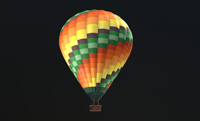 Air Balloon  Low-poly 3D model