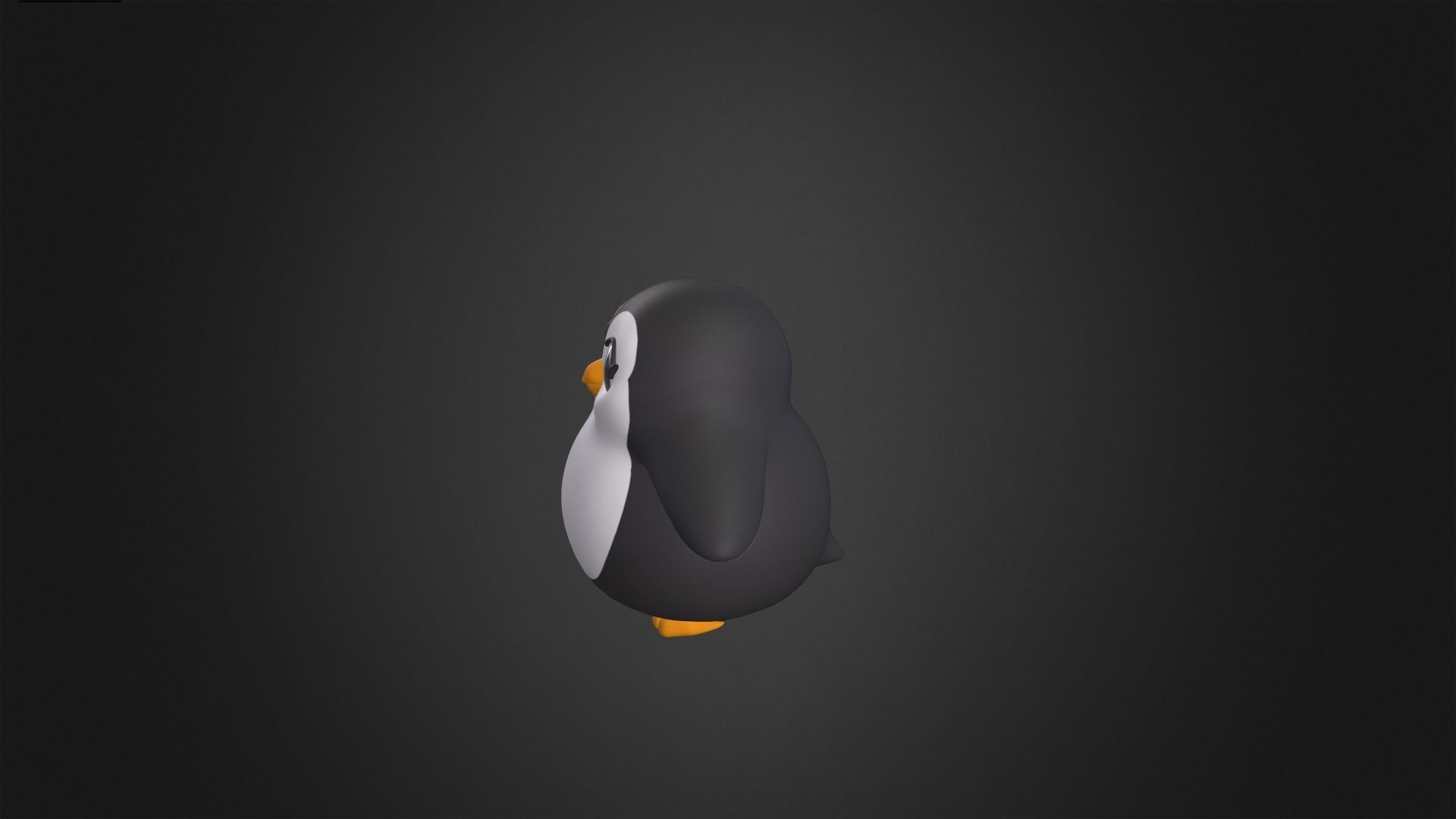Asset - Cartoons - Animal - Penguin Rigged 3D model_13
