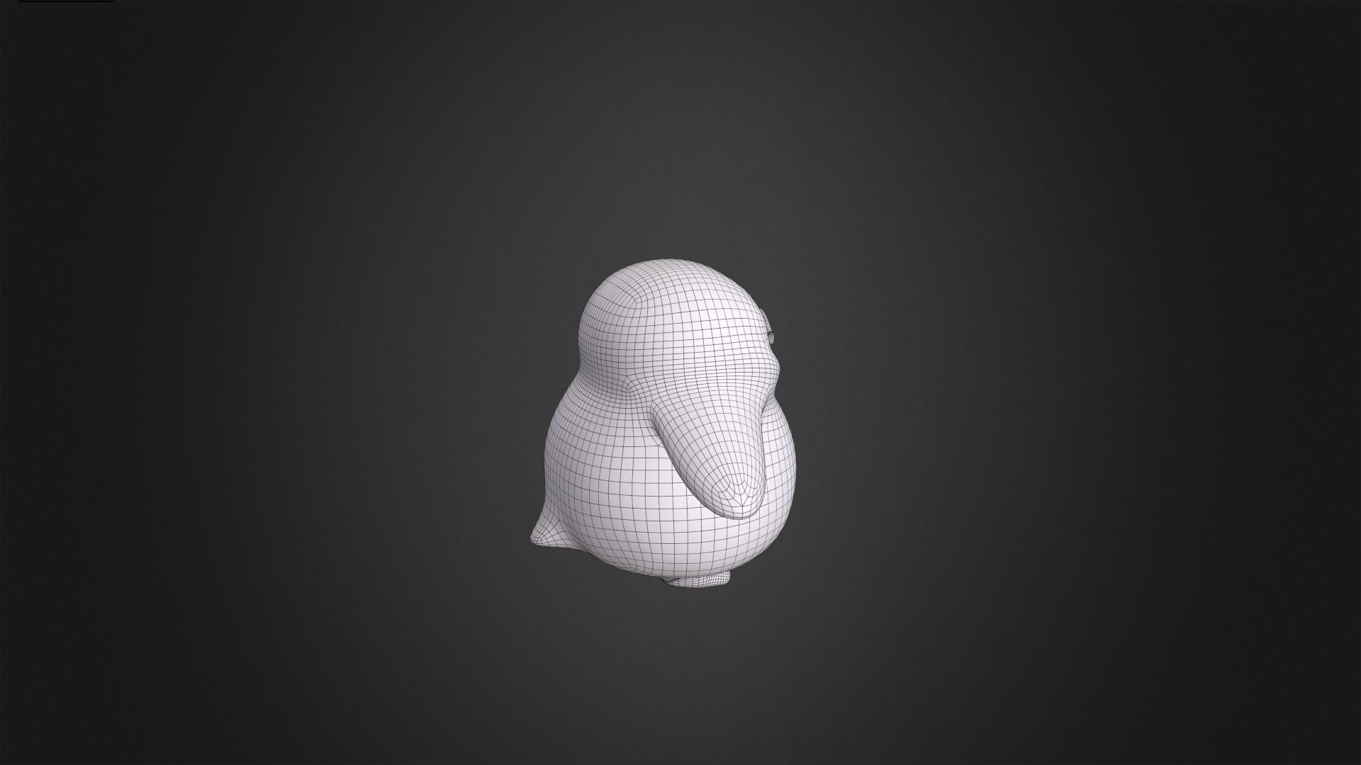 Asset - Cartoons - Animal - Penguin Rigged 3D model_8