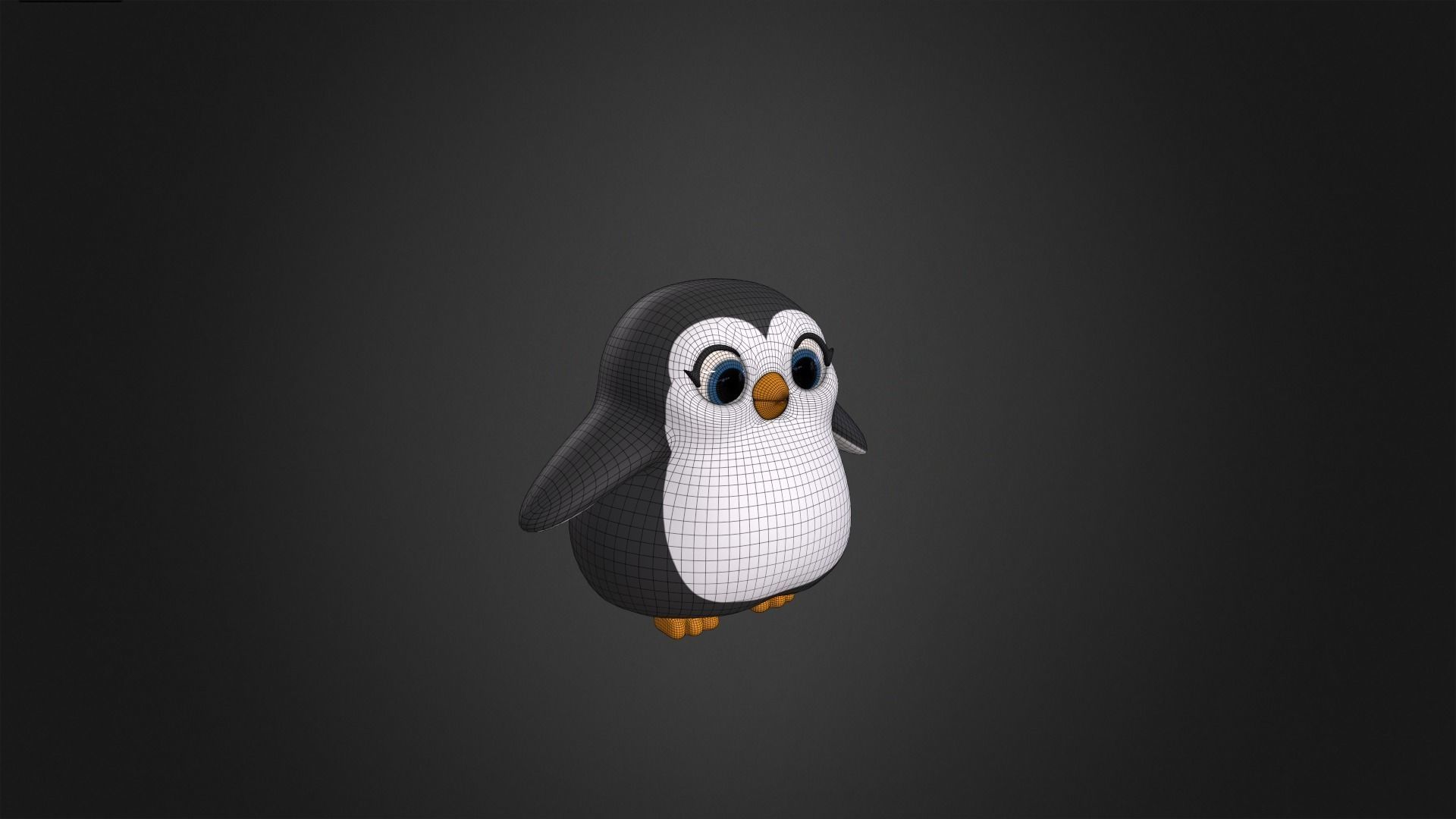 Asset - Cartoons - Animal - Penguin Rigged 3D model_17