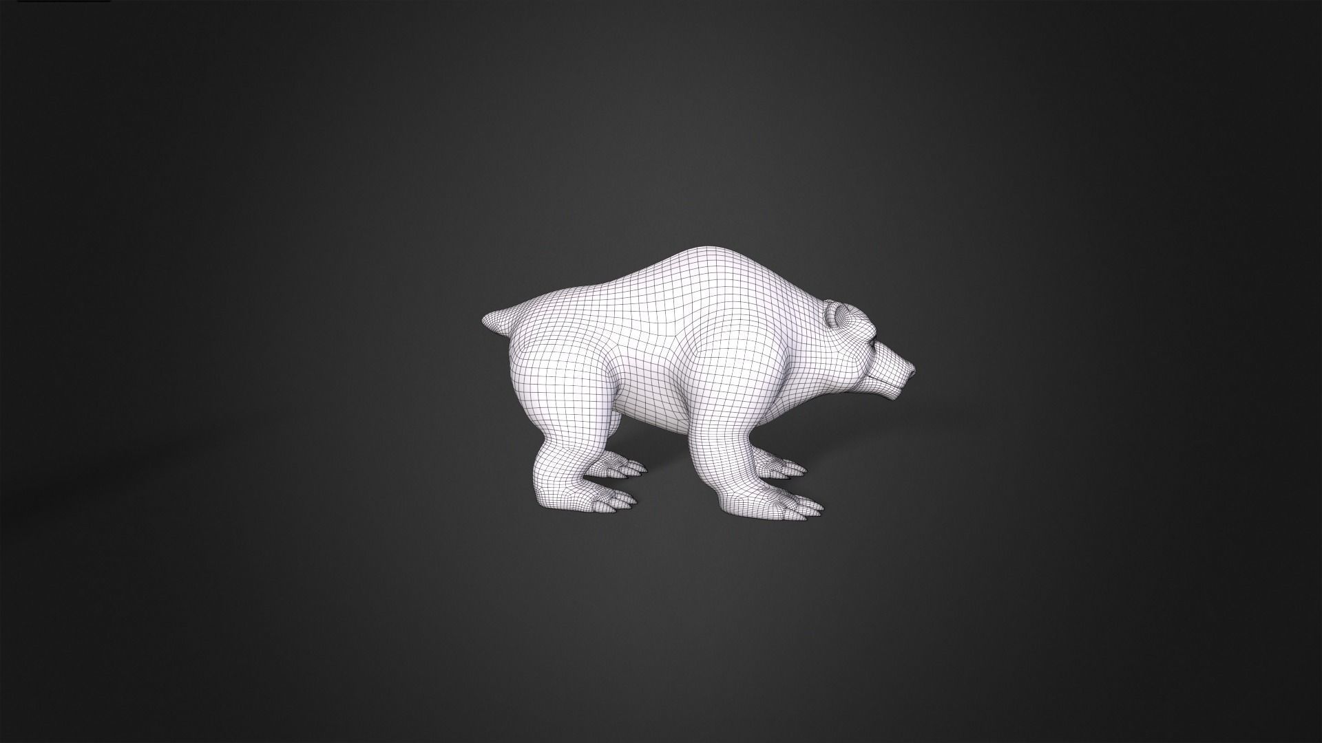 Asset - Cartoons - Animal - Polar Bear Rigged 3D model_6