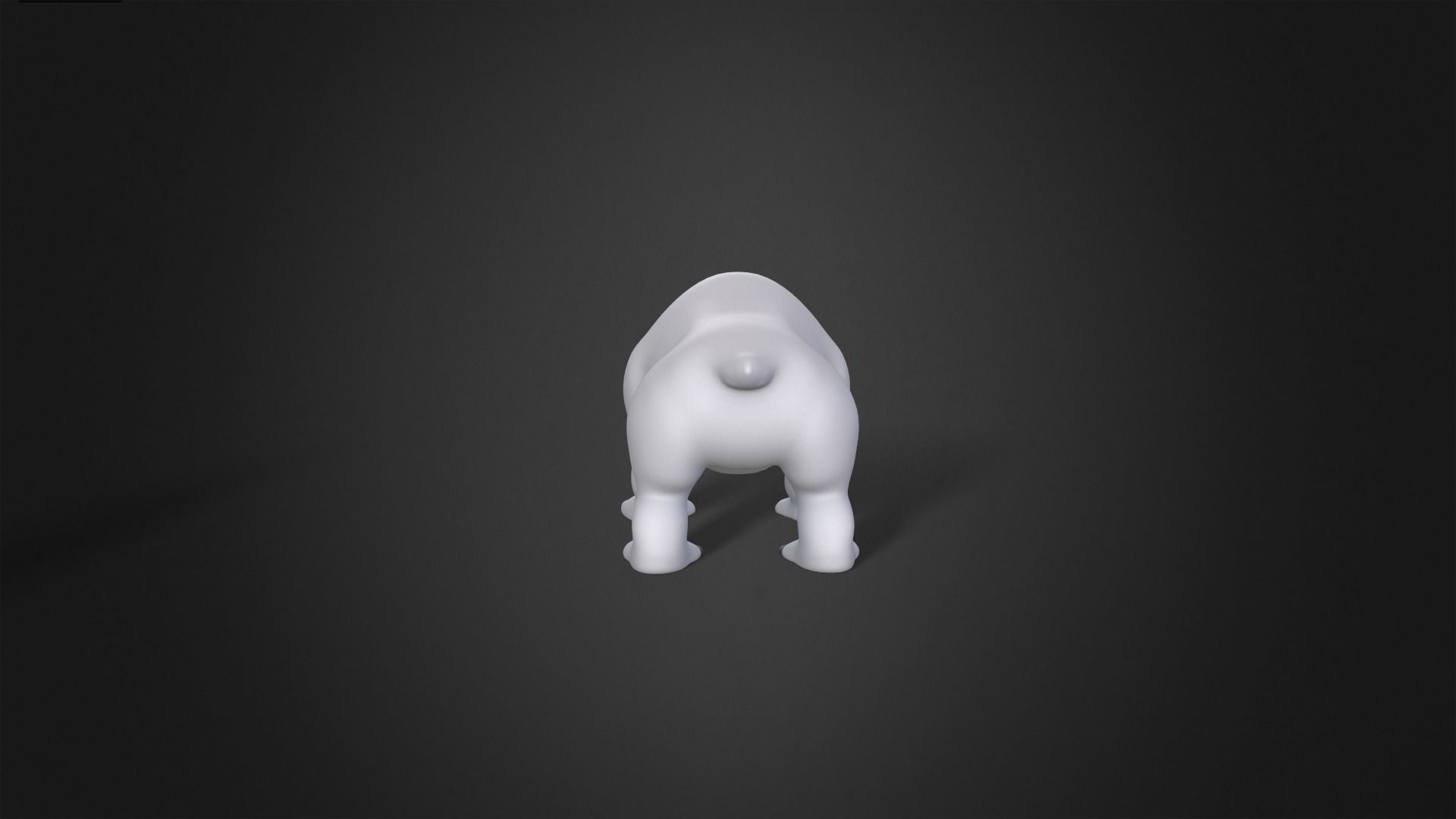 Asset - Cartoons - Animal - Polar Bear Rigged 3D model_11