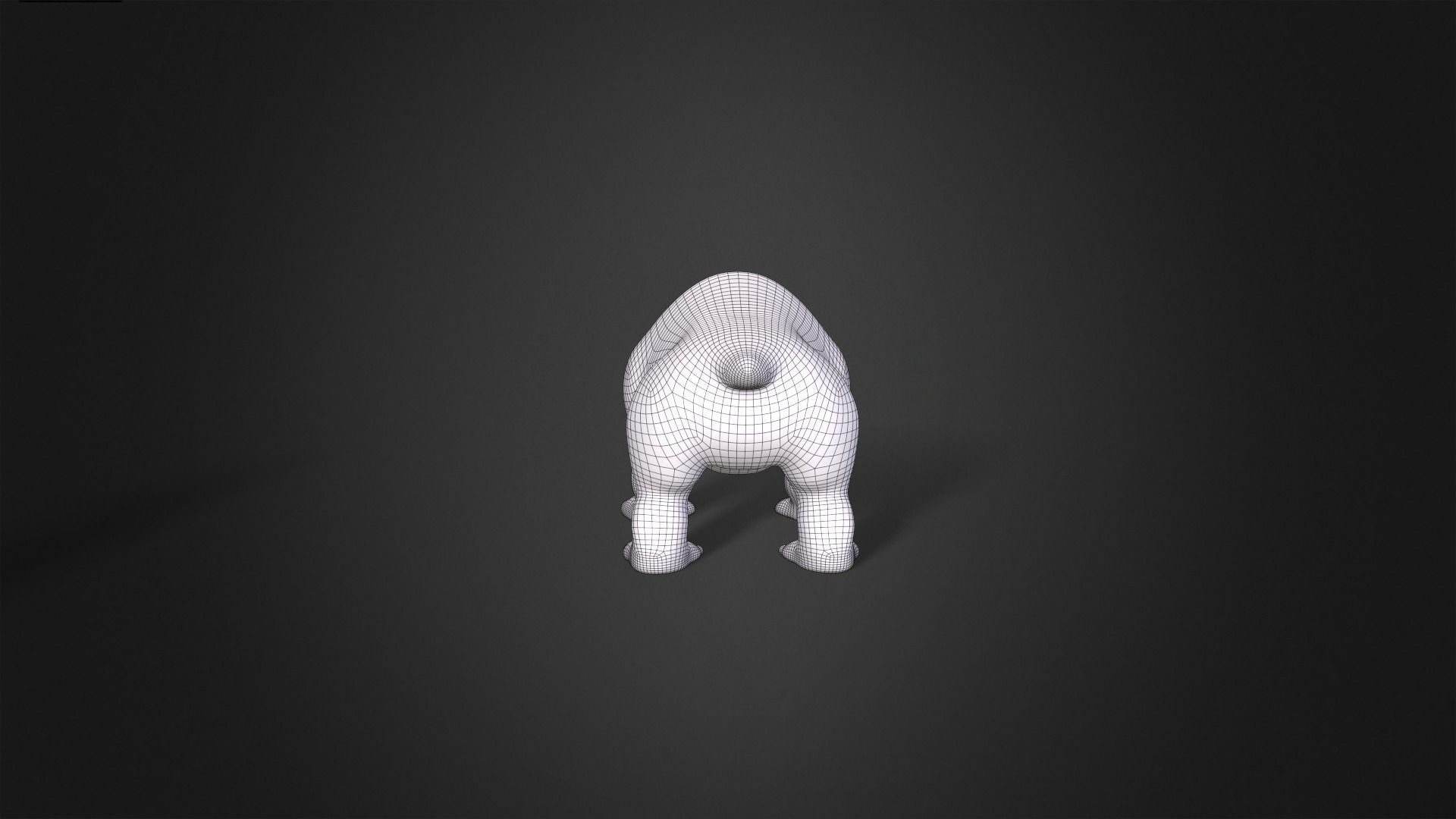 Asset - Cartoons - Animal - Polar Bear Rigged 3D model_12